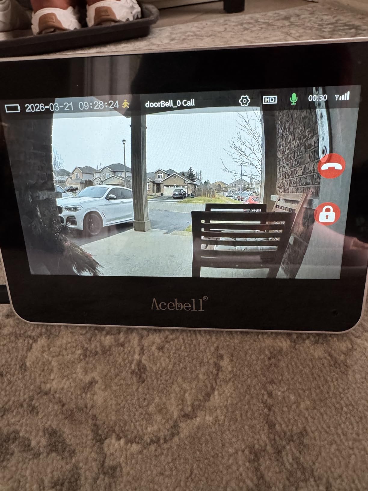 Wireless Smart Video Doorbell Intercom System, WiFi 1080P Video Doorbell Camera with Monitor, Video Door Phone with 7''Touch Screen, Motion Detection, No Subscription, APP Control customer photo 2