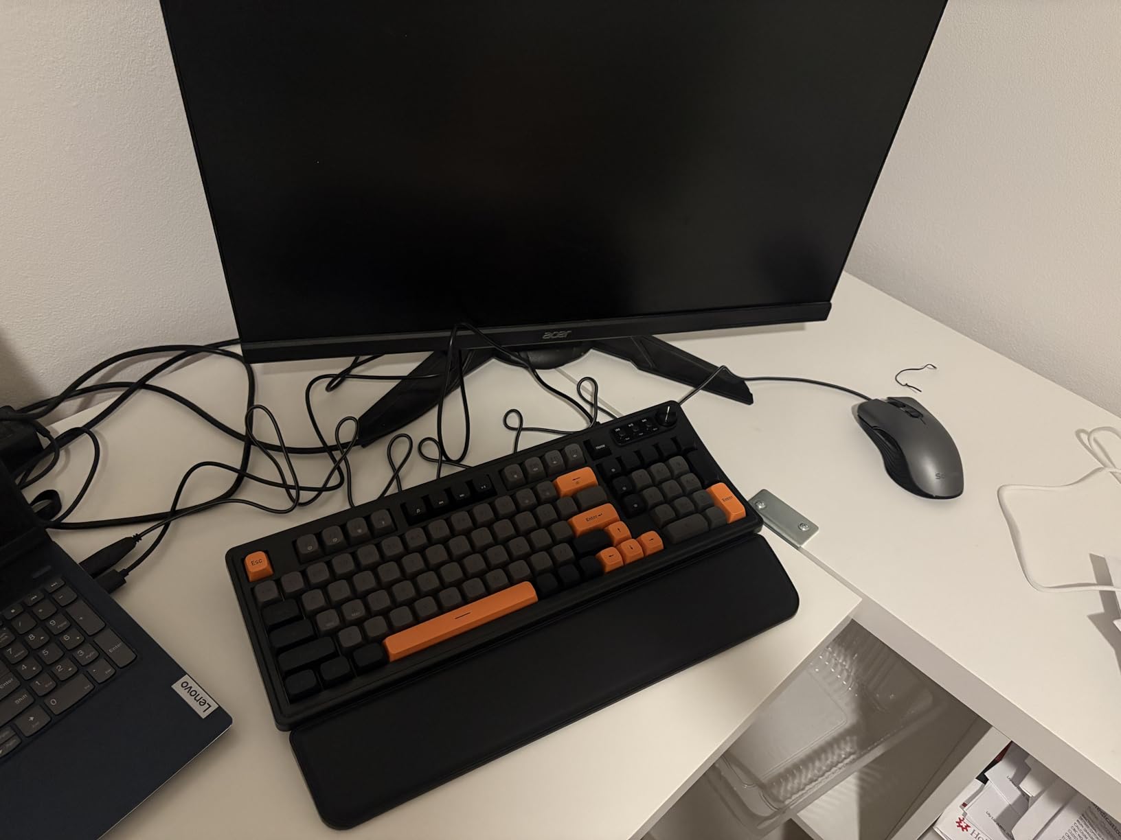 SABLUTE Wired Gaming Keyboard and Mouse, RGB Backlit Mechanical Feel Keyboard with Multimedia Knob & Anti-Ghosting Ergonomic Premium Leather Wrist Rest (Pink) customer photo 2