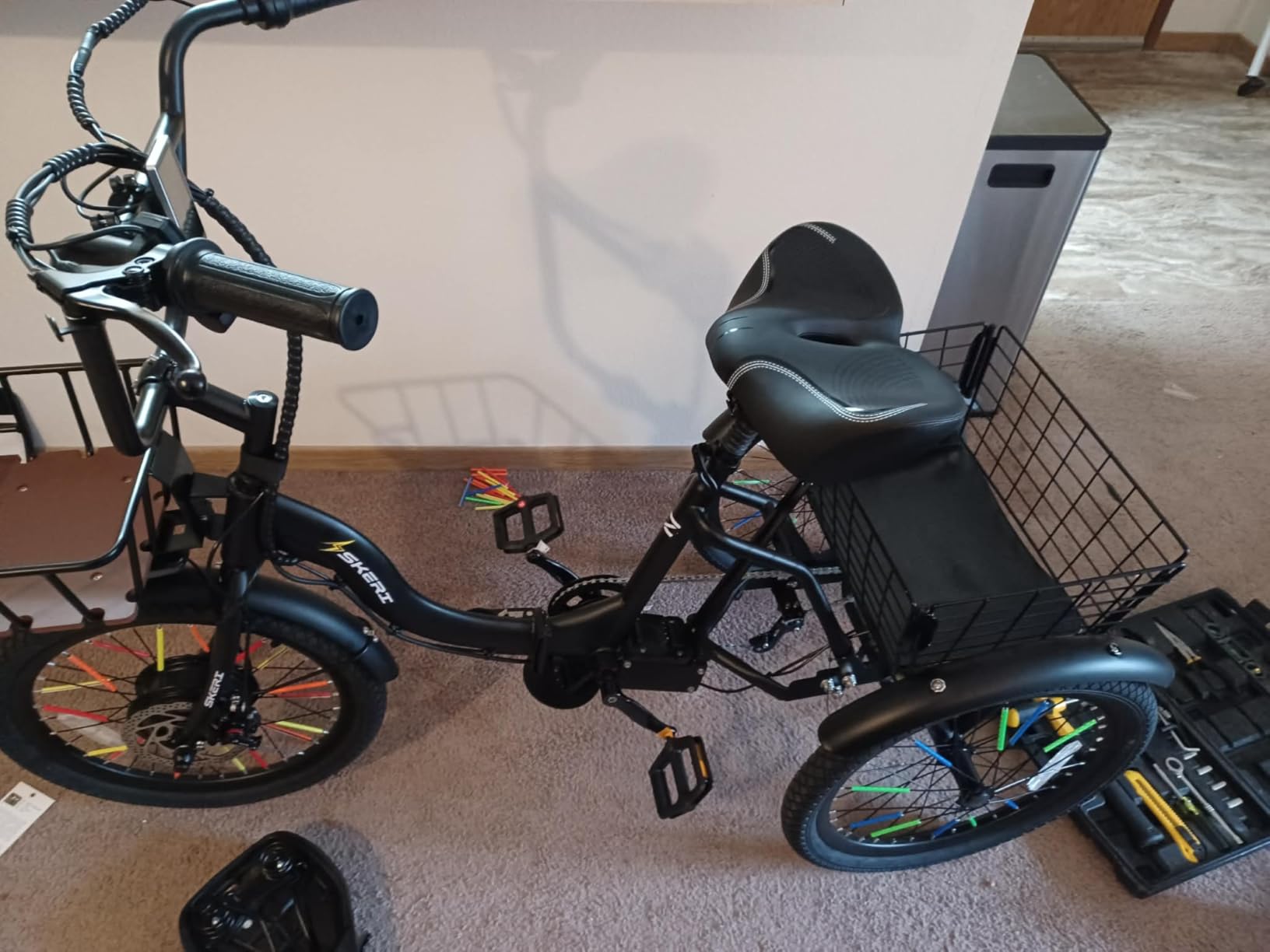 Skeri Electric Trike, 500W(Peak 1000W) Electric Tricycle for Adults, 20