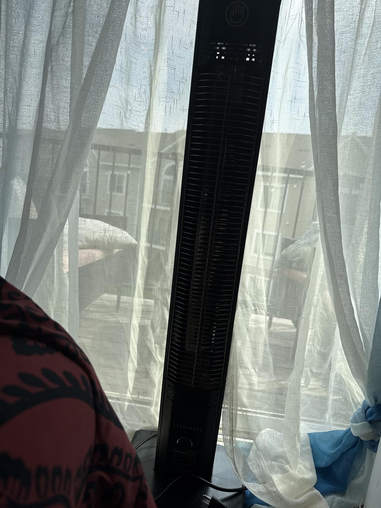 1500W PTC Ceramic Outdoor Electric Heater, 250Sq.ft 1S Heating, 4 Modes, 100° Vertical & Horizontal 3D Swing Patio Heaters for Outdoor Use, Tip-over&Overheat Table Top Heaters for Indoor Use Garage customer photo 2