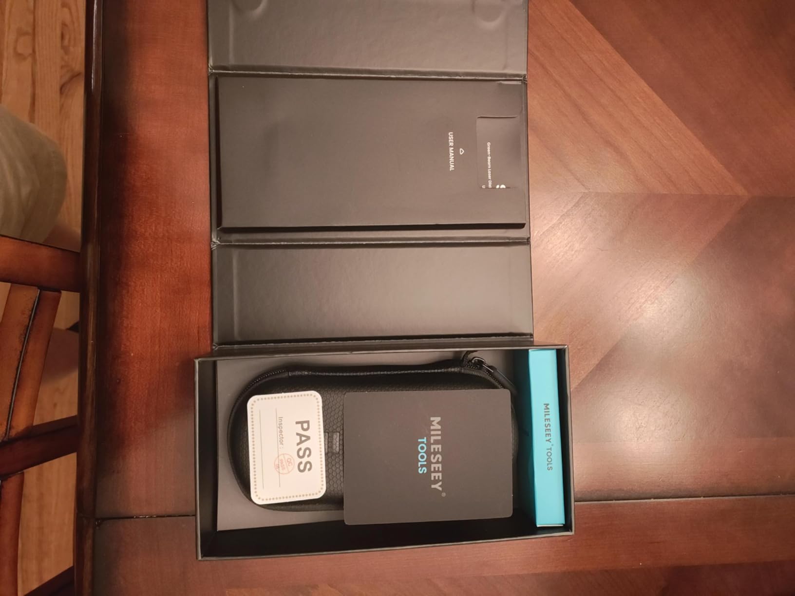 Mileseey S50 Green-Beam Laser Distance Measure - 400ft Laser Measure, P2P, Side-Laser Alignment, Rechargeable, 2.4