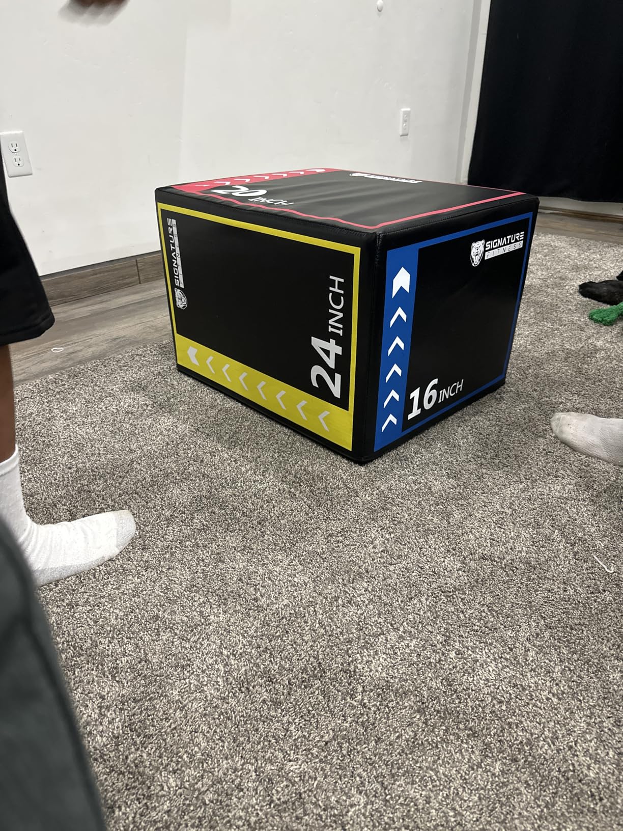 Fitvids Plyo Box, 3-in-1 Foam Plyometric Jump Box, 16