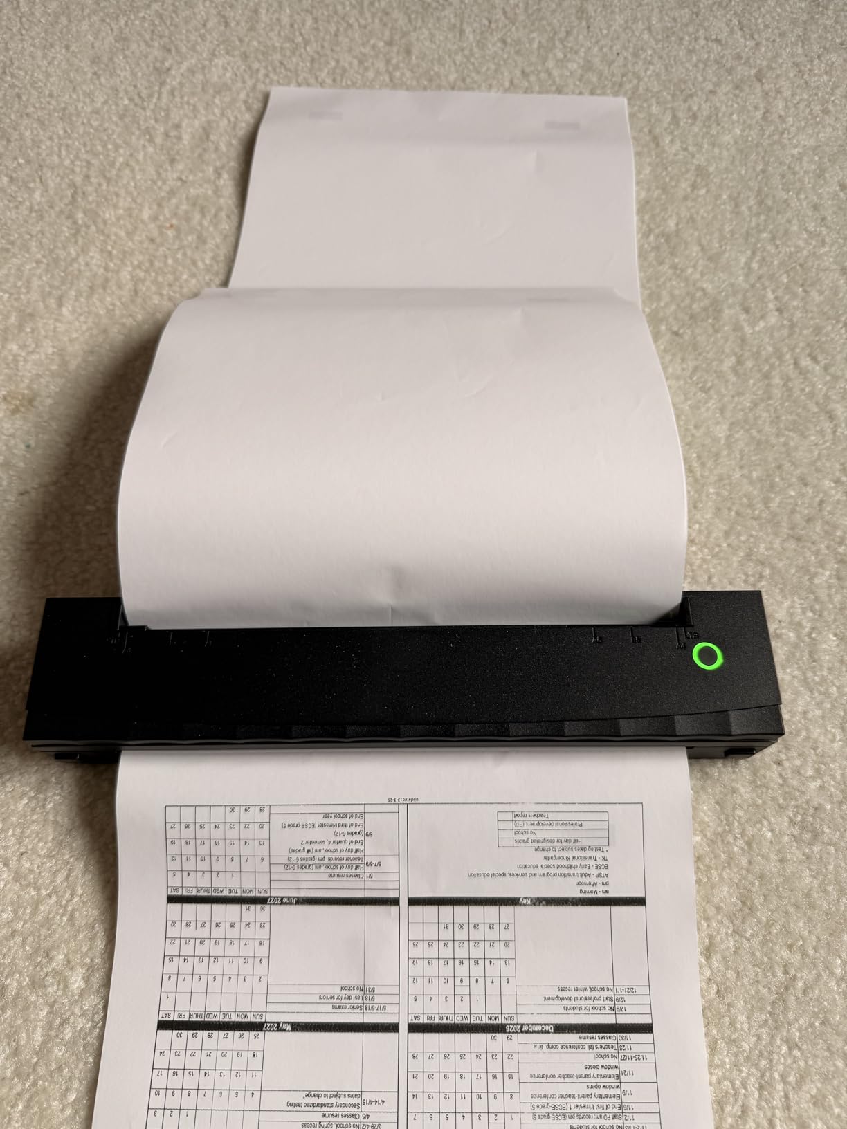 Portable Printer Wireless for Travel, D80 Thermal Printer, Inkless Printers, Compatible with iOS, Android, Laptop, Supports 8.5