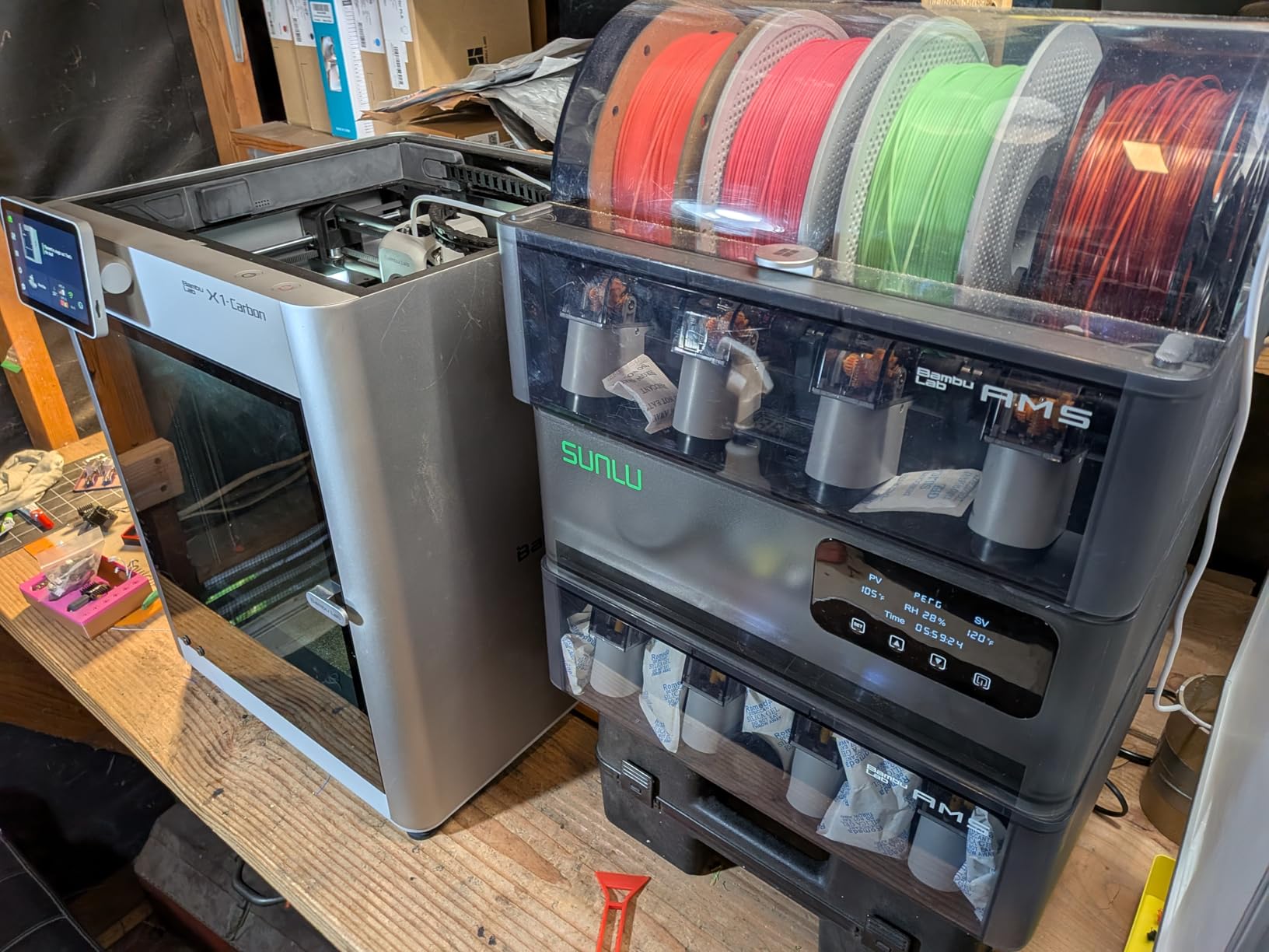AMS Heater, Compatible with Bambu lab AMS Gen 1 - Enables Simultaneous Printing & Drying, Easy Installation, Fast Heating to 70°C, 4-Spool Capacity Filament Dryer customer photo 1
