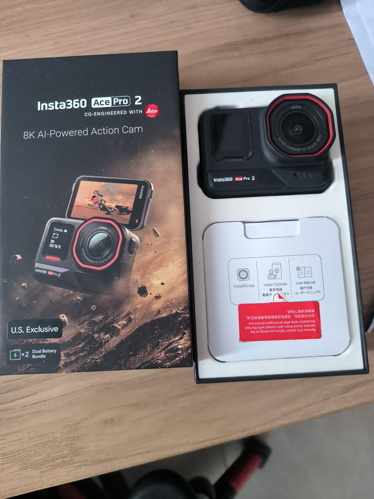 Insta360 Ace Pro 2 Dual Battery Bundle - 8K Waterproof Action Camera Co-Engineered with Leica, 1/1.3 Sensor, Dual AI Chip, Leading Low Light, Superior Audio customer photo 2