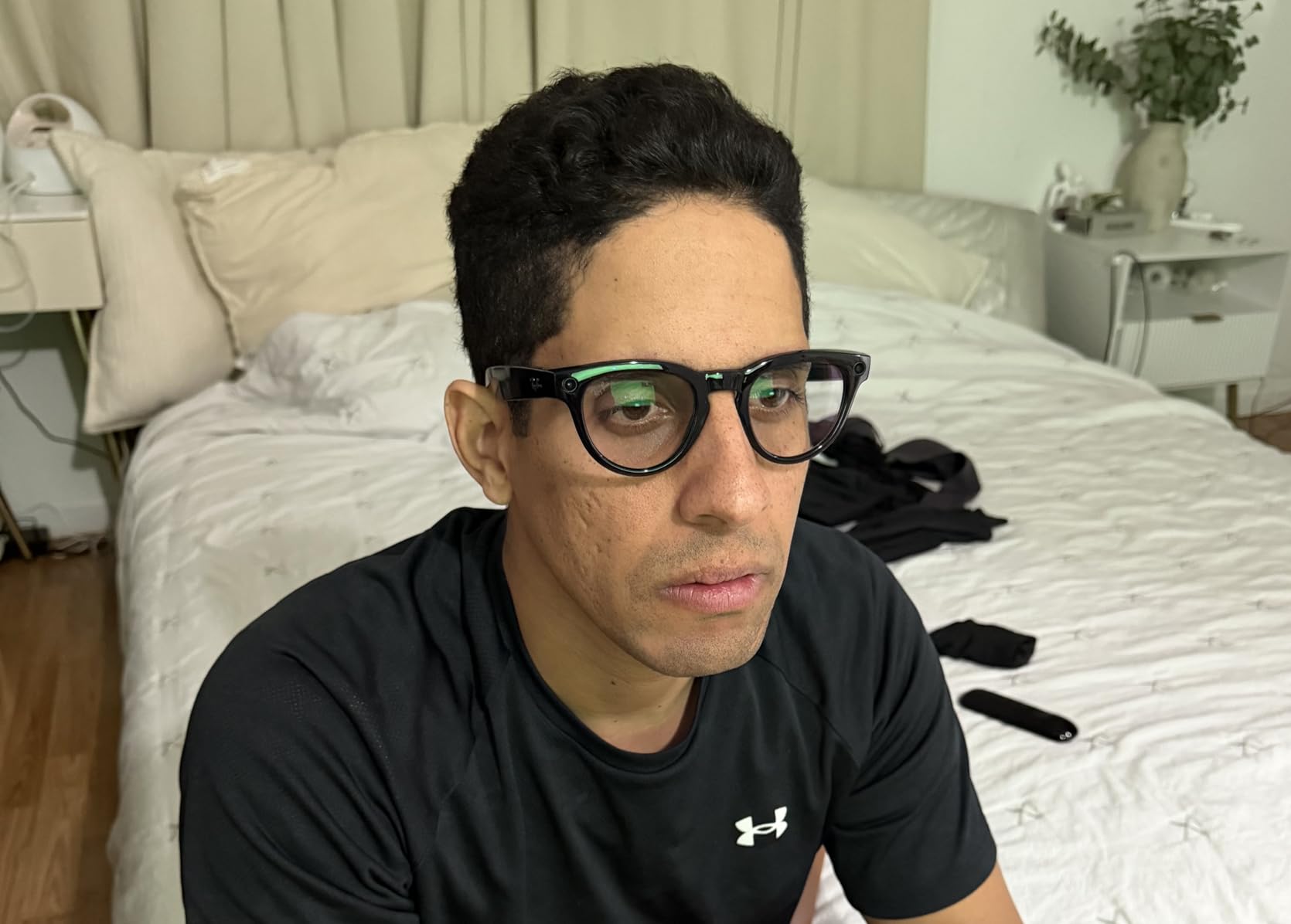 Ray-Ban Meta (Gen 2), Headliner, Matte Black | Smart AI Glasses for Men, Women - 2x Battery Life - 3K Ultra HD Resolution - 12 MP Ultra-Wide Camera, Audio, Video - Polarized Gradient Graphite Lenses customer photo 1