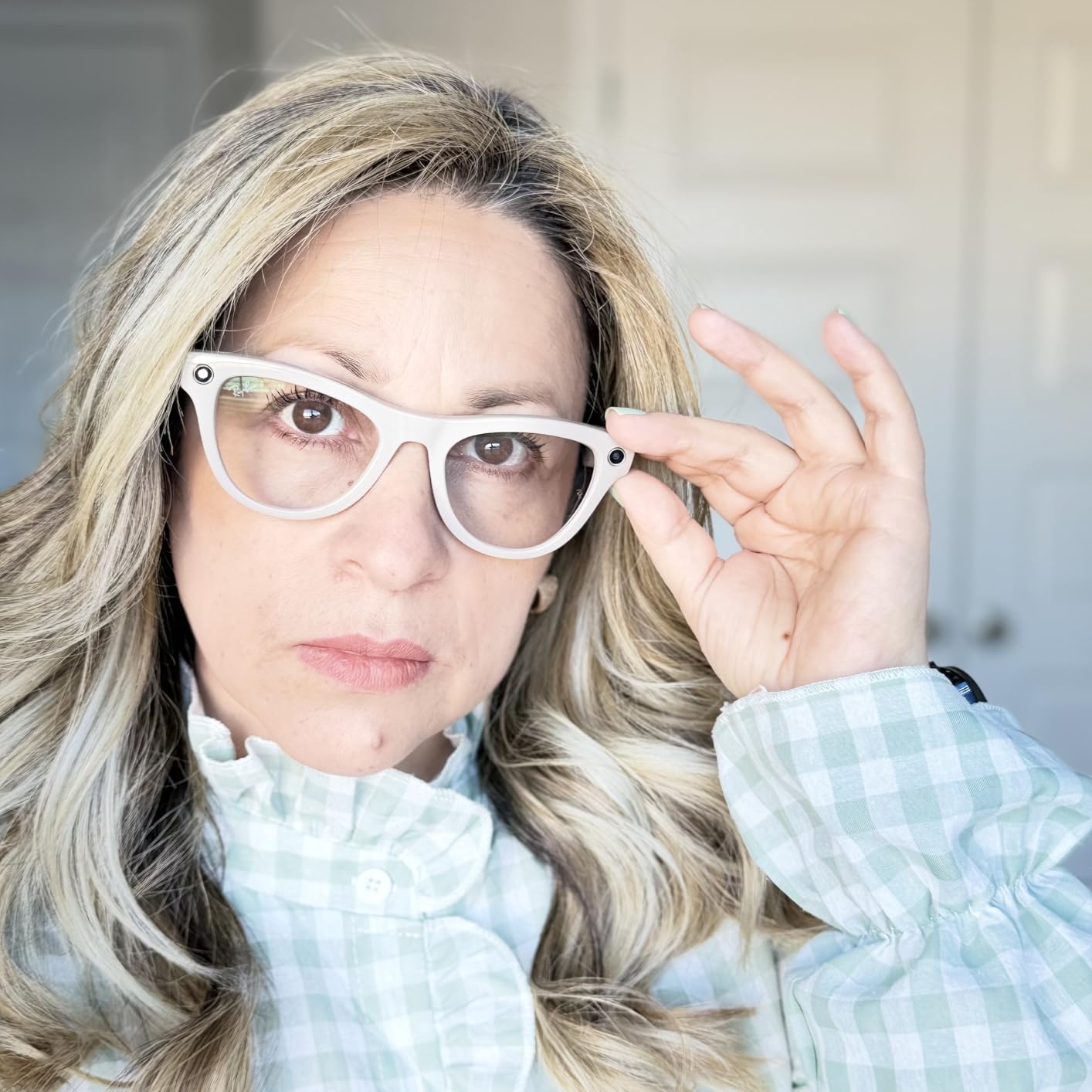 Ray-Ban Meta (Gen 2), Skyler, Shiny Black | Smart AI Glasses for Men, Women - 2x Battery Life - 3K Ultra HD Resolution - 12 MP Ultra-Wide Camera, Audio, Video - Green Lenses - Wearable Technology customer photo 2