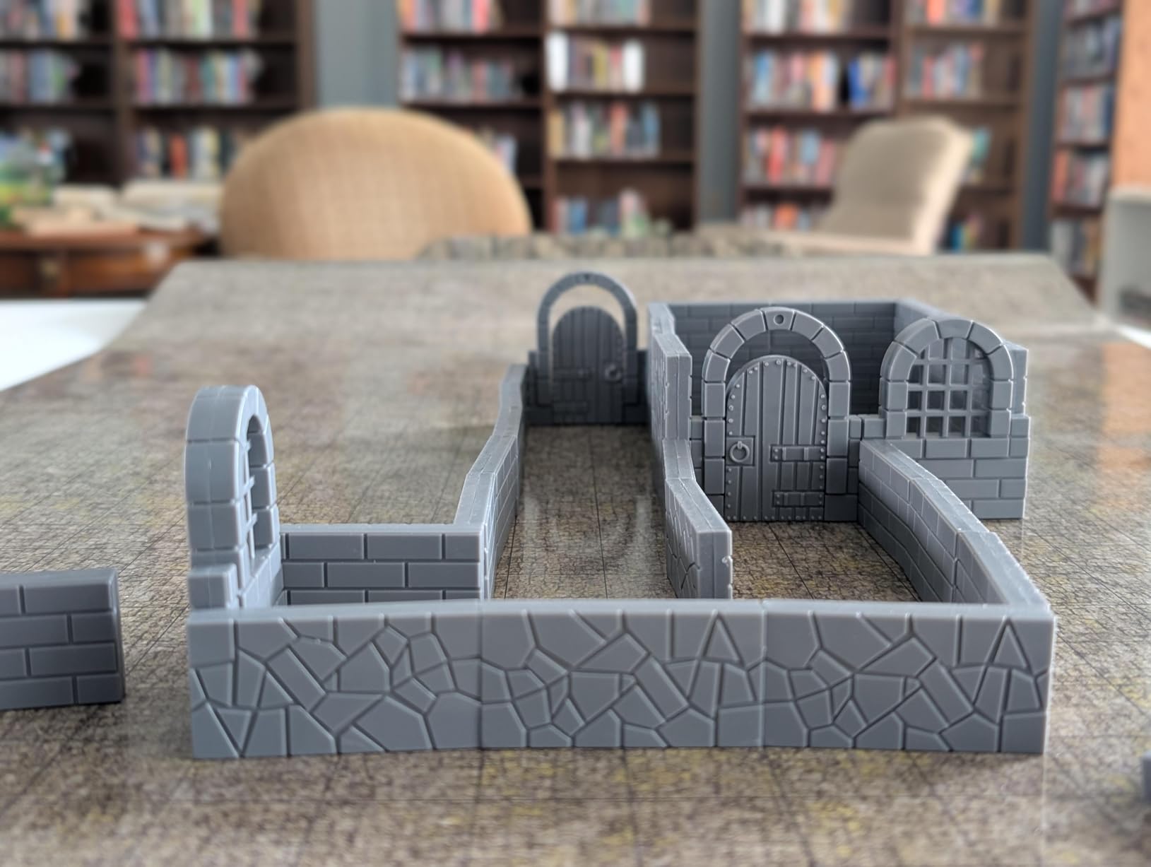 CZYY Magnetic Dungeon Tiles Set - 58 PCS Modular & Paintable Terrain Kit with Double-Sided Textured Floors customer photo 1