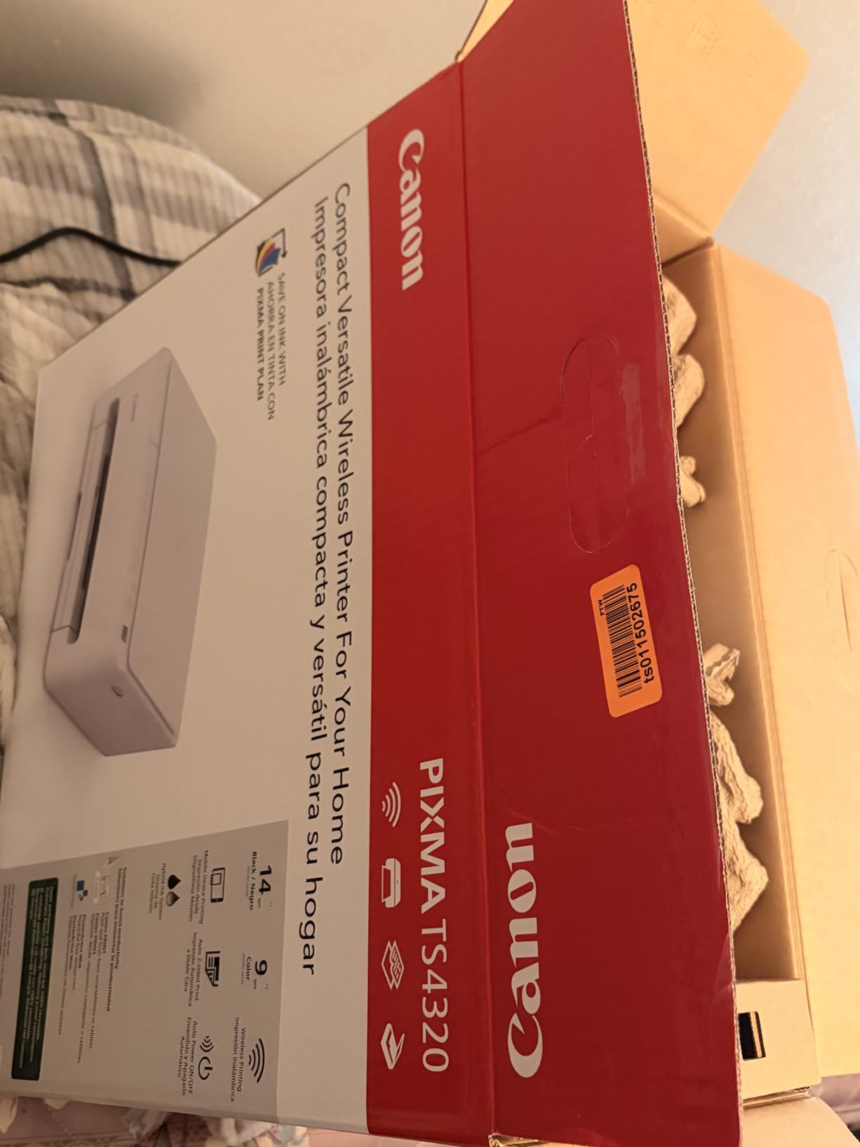 Canon PIXMA TS4320 Wireless Color Inkjet Printer for Duplex Printing, White - Cost Efficient Home Printer with Copier/Scanner customer photo 1