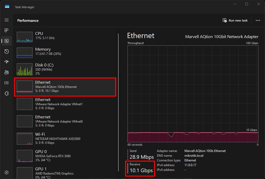 SABRENT USB4 to 10 Gigabit Ethernet Adapter - USB-C to 10GbE Network Adapter for USB4/Thunderbolt 3/4, Aluminum Housing, Bus Powered, Backward Compatible with Multi-Gig and Gigabit Networks (NT-P10G) customer photo 1
