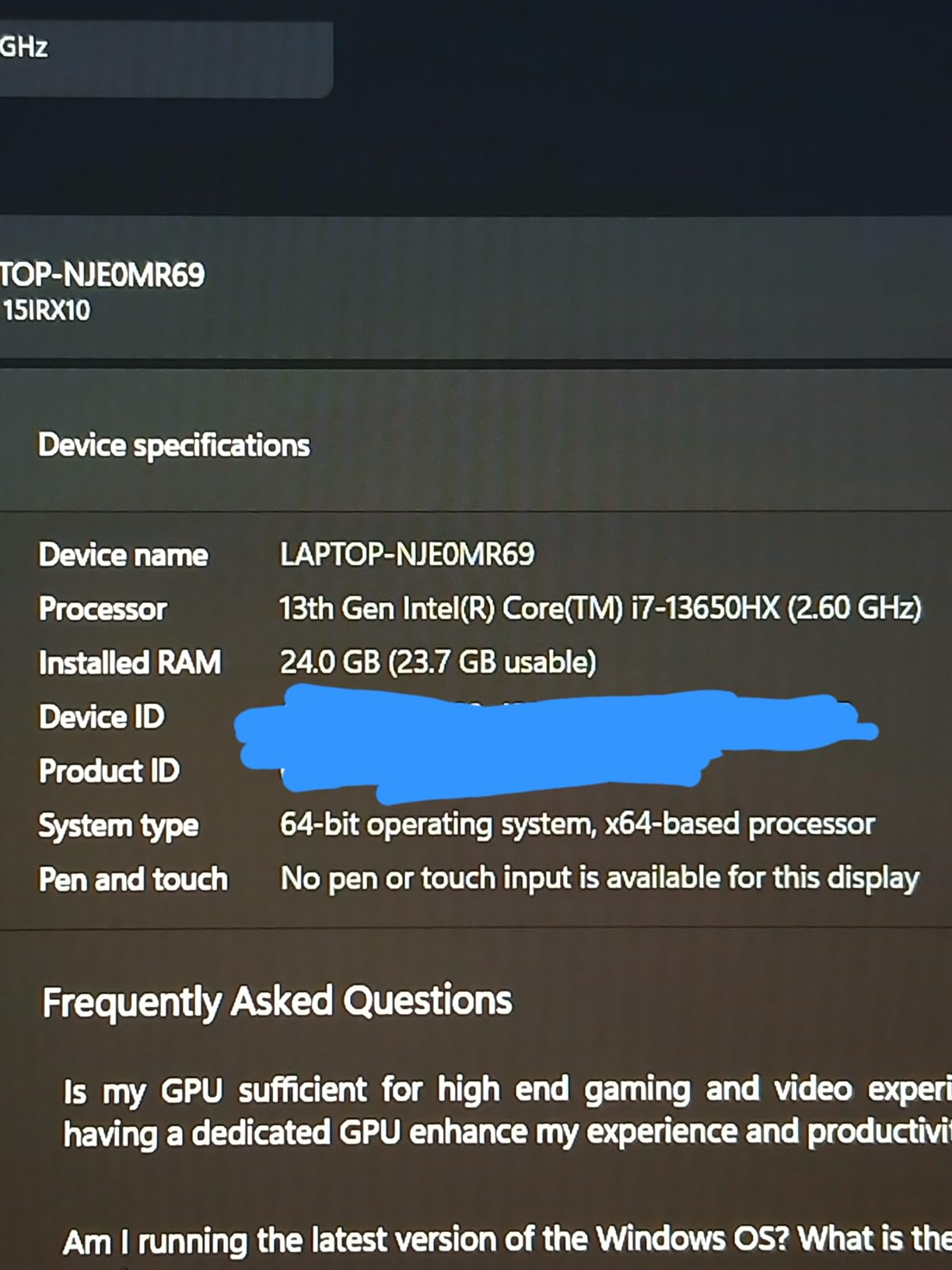 Lenovo LOQ Essential AI-Powered Student Gaming Laptop - Intel Core i5-12450HX - 15.6 inch FHD IPS Display - 144Hz Refresh Rate - NVIDIA GeForce RTX 4050 - 8GB Memory - 512GB SSD Storage customer photo 2