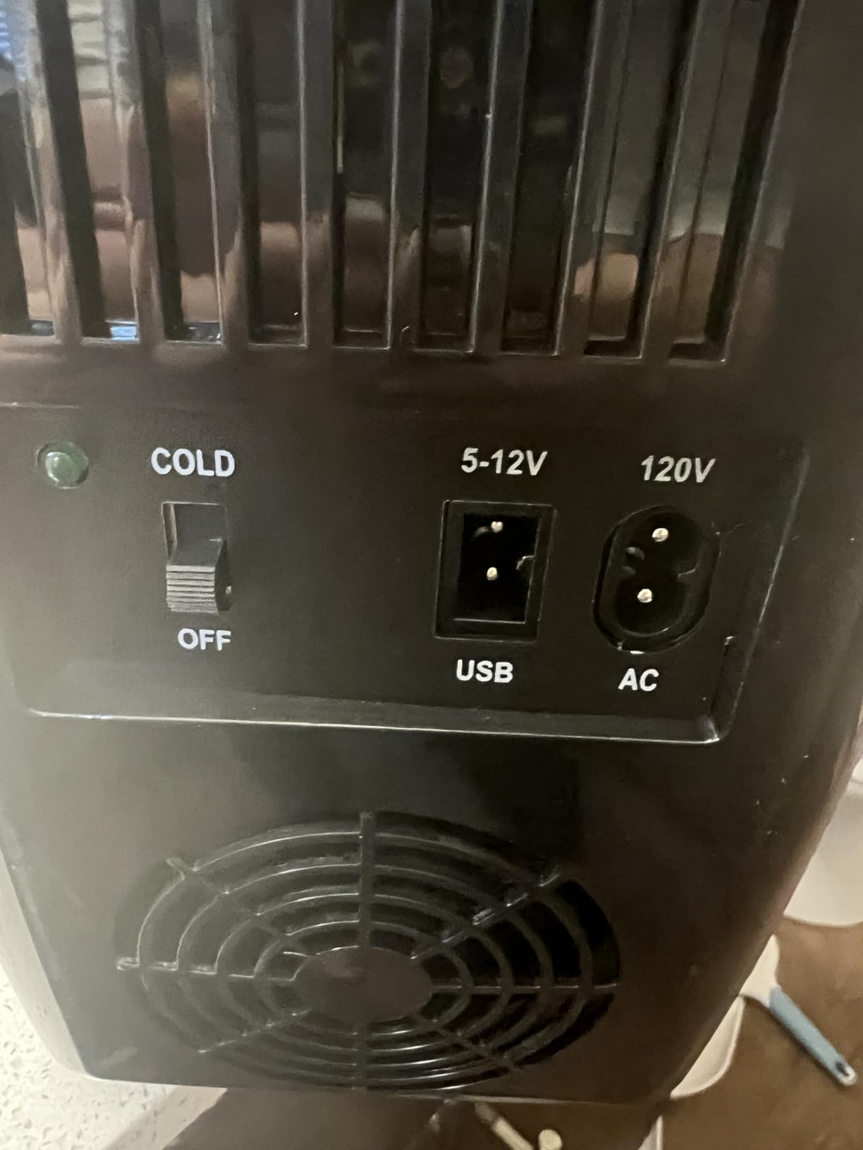 Mini Fridge, 4 Liter/6 Can Portable Refrigerator for Bedroom Office Dorm Car - Fast Cooling, Low Noise, 100-125V AC/5-12V USB Small Compact Refrigerator customer photo 1