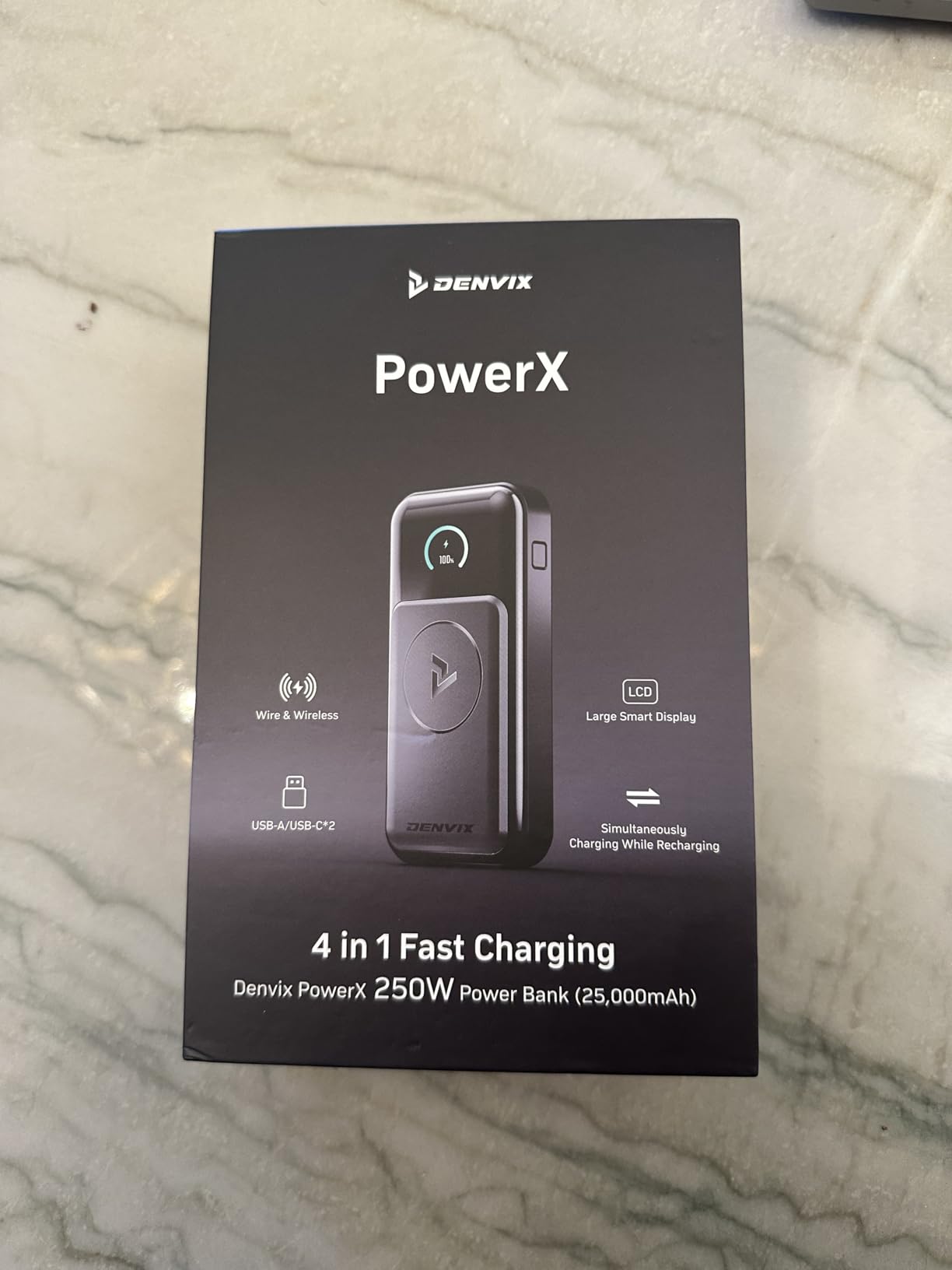 DENVIX PowerX Power Bank 1.1, 250W 4-in-1 25,000mAh Laptop Portable Charger (91.25Wh) with Magnetic Wireless Charging for iPhone, Samsung, MacBook, DJI, AirPods and More customer photo 2