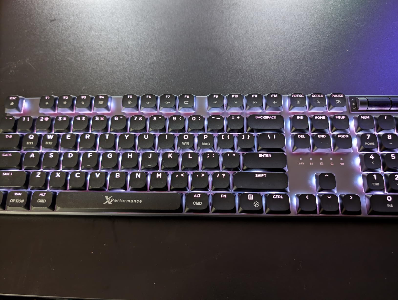 X9 Performance Low Profile Mechanical Keyboard Wireless (Wired + BT + 2.4Ghz) - Triple Mode Connectivity, Red Switches, Backlit, 107-Key - Slim Bluetooth Mechanical Keyboard for Mac and PC customer photo 2