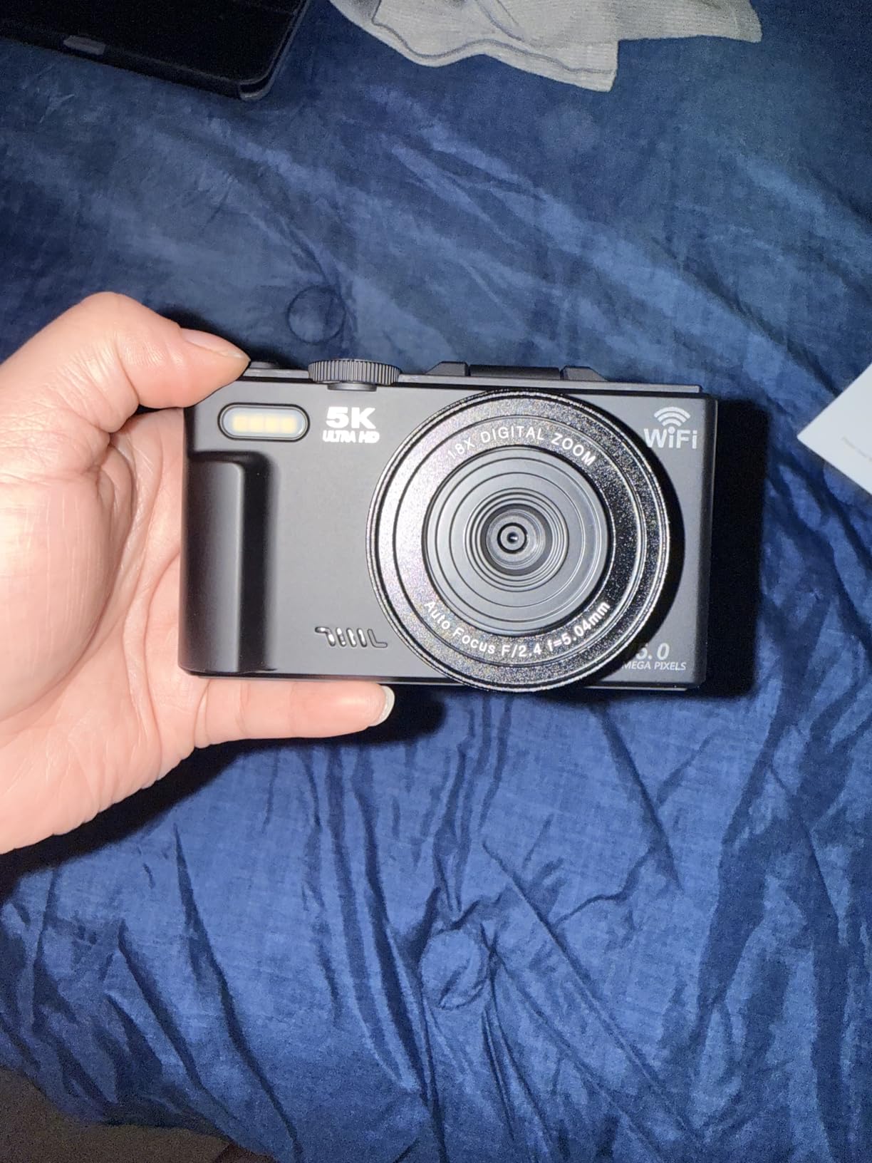 5K Digital Camera - WiFi 75MP Cameras for Photography - UHD Vlogging Camera for YouTube with 3