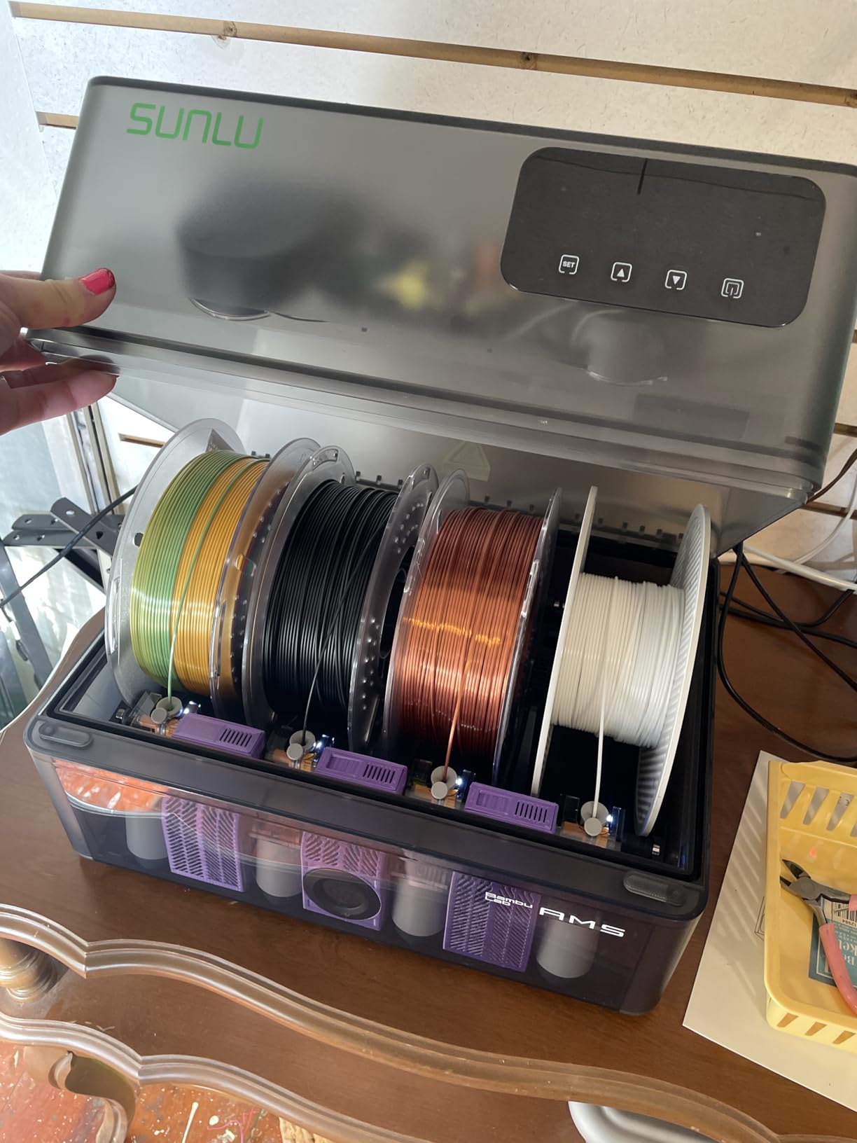 AMS Heater Upgrade for Bambu Lab AMS,Add Active Drying Function to Your AMS,Prevent Wet 3D Printer Filament & Clogs,Enables Drying while Printing,Easy Plug & Play Installation (AMS Not Included) customer photo 1