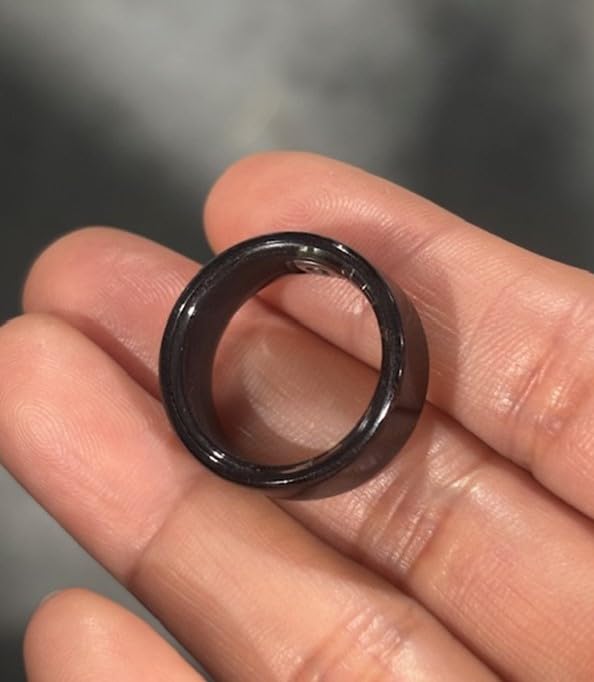 Mirlray Smart Ring for Women & Men, Smart Ring Health Tracker, Blood Oxygen & Heart Rate Monitor, Long Lasting Battery Sleep Ring, Waterproof Fitness Ring (Gold, 7) customer photo 1