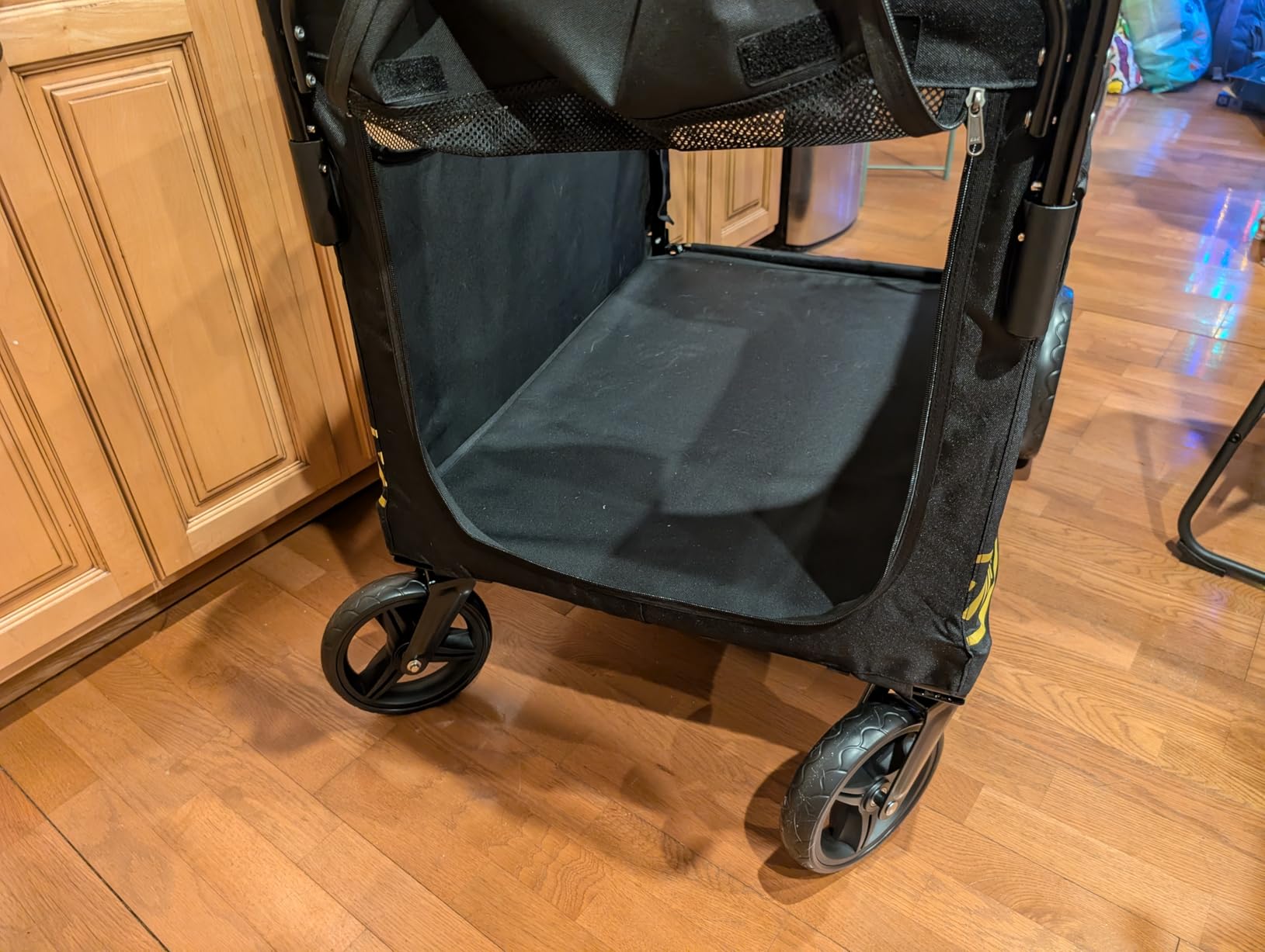 All Terrain Pet Stroller for Medium & Large Dogs with Ramp, Foldable Dog Stroller with Brakes, 3 Entrances, Dual Adjustable Handles with Reversible Push, 160lbs Weight Capacity customer photo 1