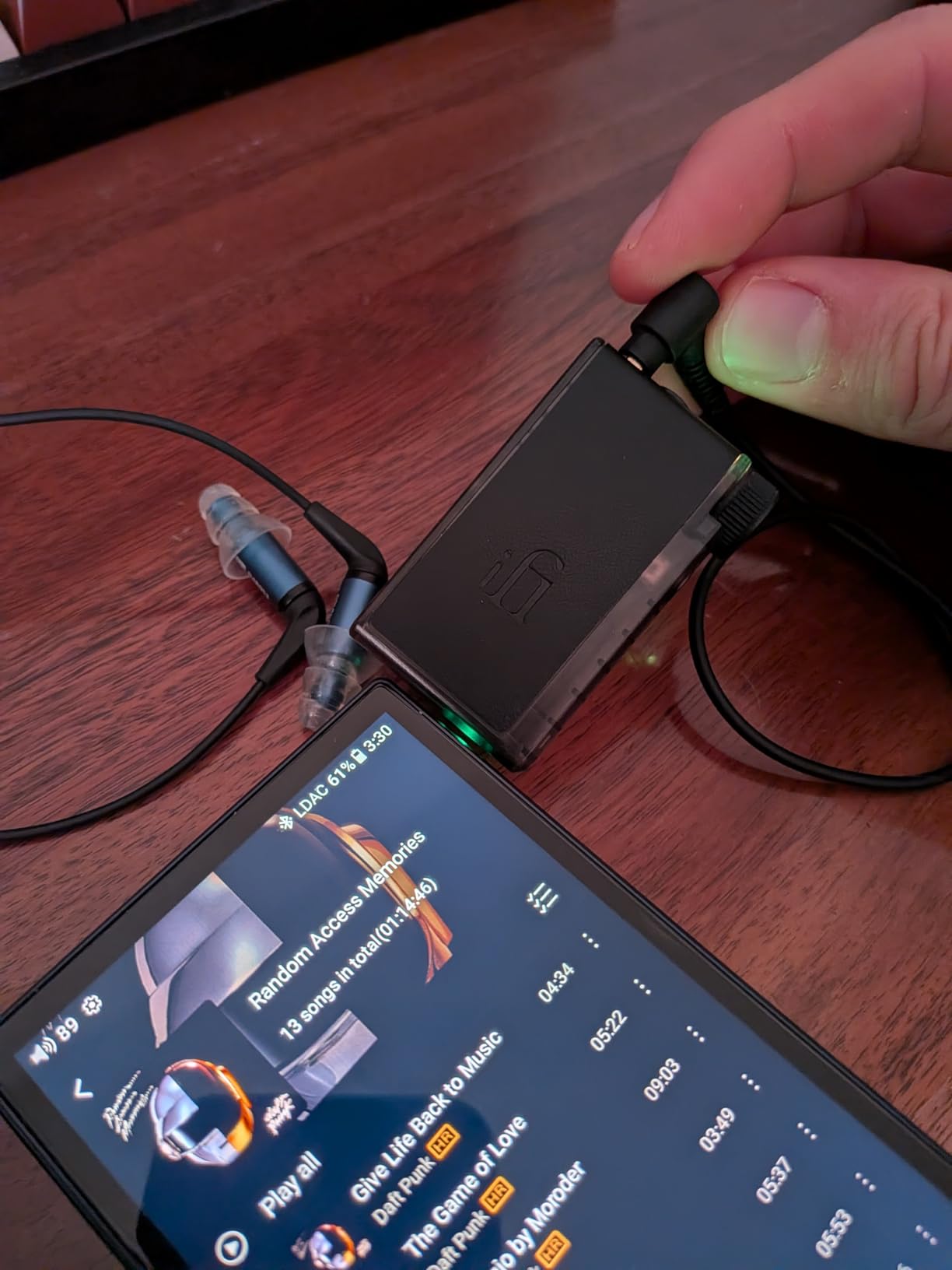 iFi GO blu Air - Portable Bluetooth 5.2 DAC/Headphone Amplifier with aptX Adaptive, LDAC, and 4.4mm & 3.5mm Headphone Outputs - Hi-Res Audio customer photo 2