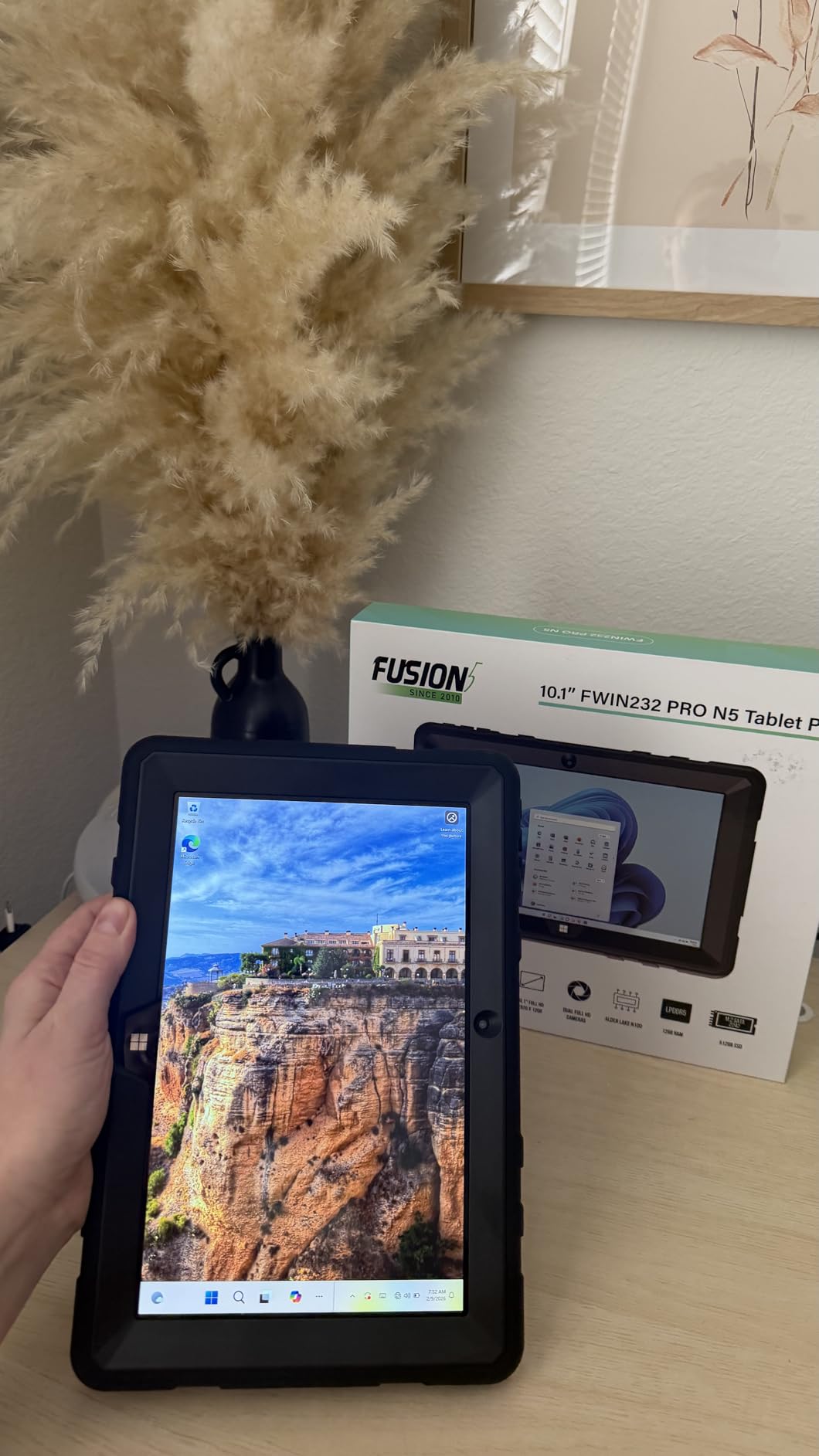 Fusion5 Built in USA 10.1 inch Windows 11 Professional Rugged Tablet PC - 12GB RAM, 512GB SSD, Intel 13th Gen, Full HD Windows Tablet Computer, HDMI, USB C - 2 Year Full Warranty with Accidental Damage customer photo 1