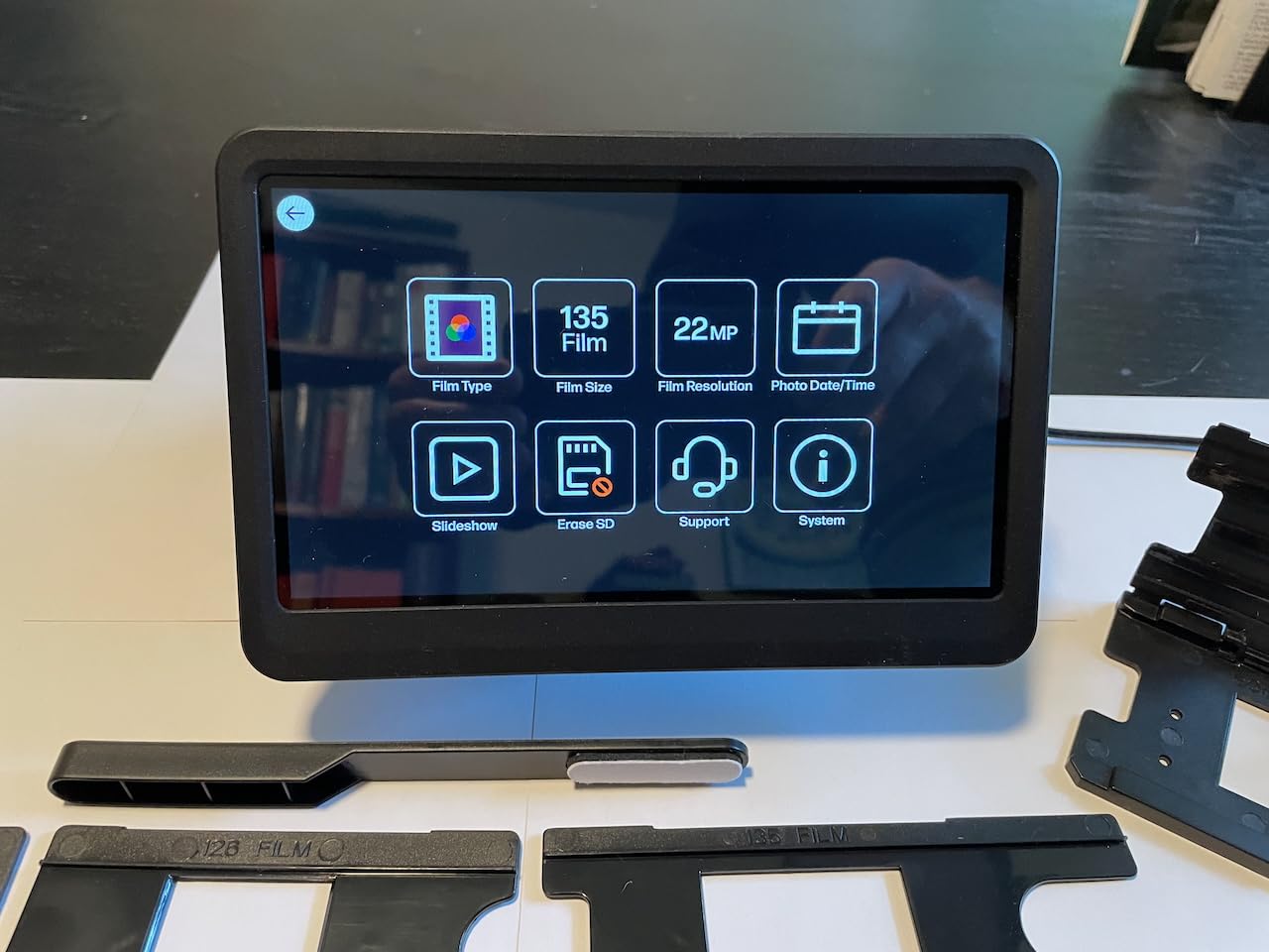 HP FilmScan Touch Screen Film & Slide Scanner Digitizer with 7