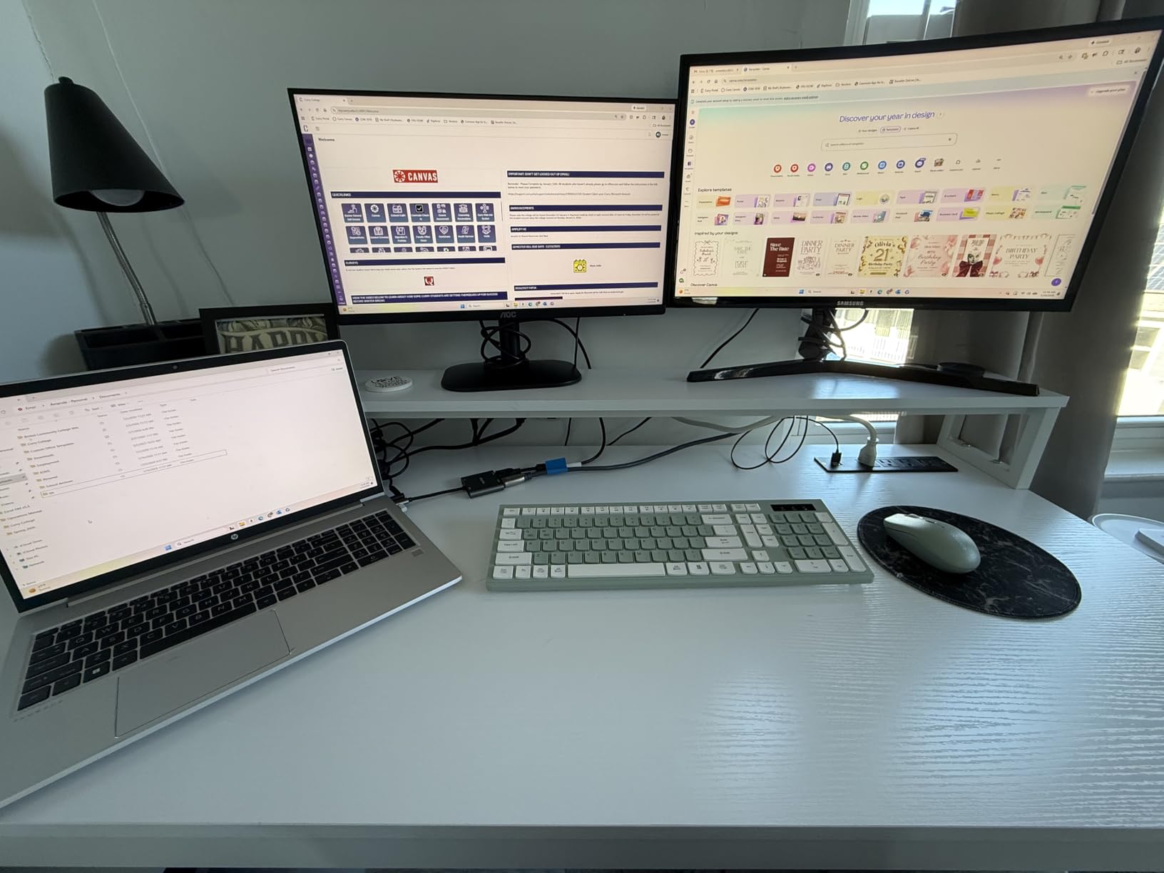 HDMI Splitter for Dual Monitors Extended Display 1 in 2 Out 4K USB C to 2 HDMI Adapter Extender for MacBook Laptop Support All Mode for Windows & ABB Extend/Mirror Mode for MacOS customer photo 1