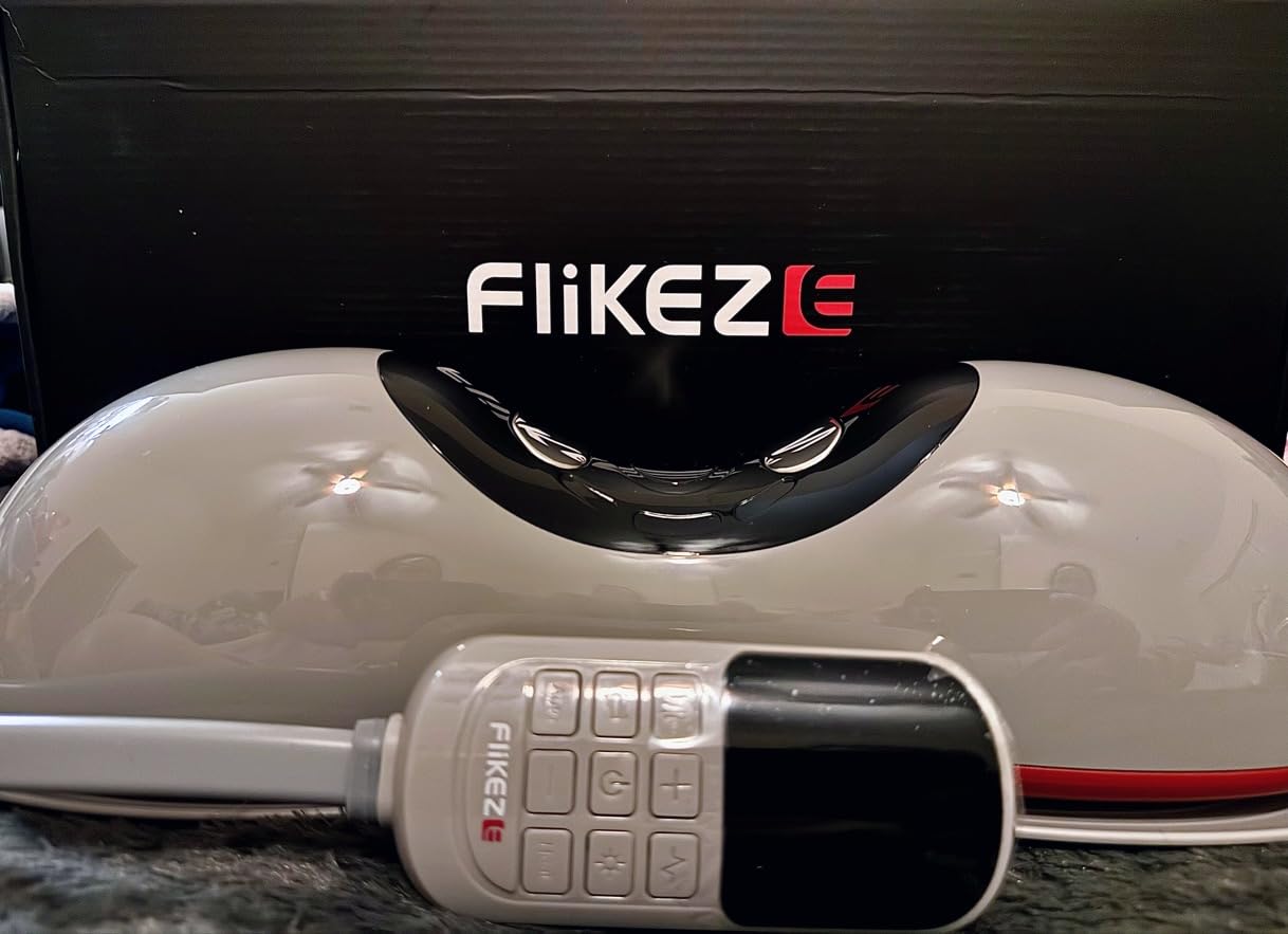 Heated Neck Stretcher with Red Light Therapy, Wireless Cervical Traction Device for TMJ Pain Relief and Shoulder Relaxer, Neck Traction Massager Pillow for Home/Office Used, Grey customer photo 1