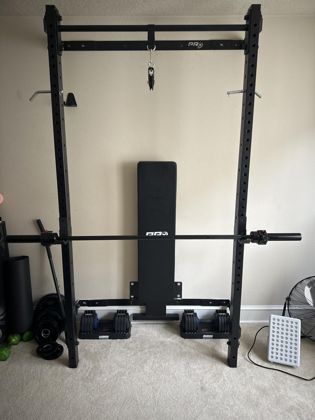 RitFit Barbell Weight Set - 4/6FT Olympic Barbell with Weight Plates (55-115LB Total) - Weightlifting Equipment for Squats, Curls, Deadlifts, Presses, Hip Thrusts customer photo 2