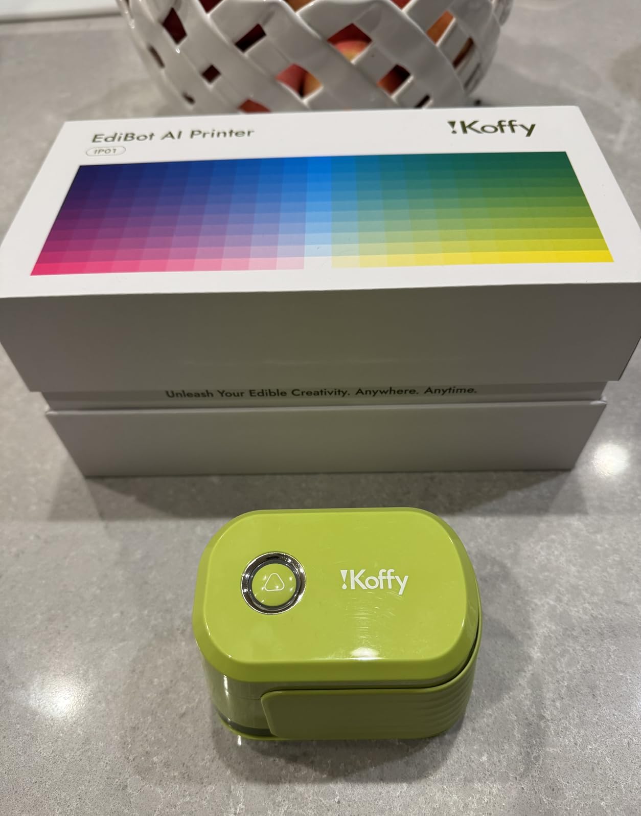 EdiBot, AI-Powered Portable Full-Color Food Printer, for Latte Art, Macaron Cookie DIY & Cake Decoration customer photo 2