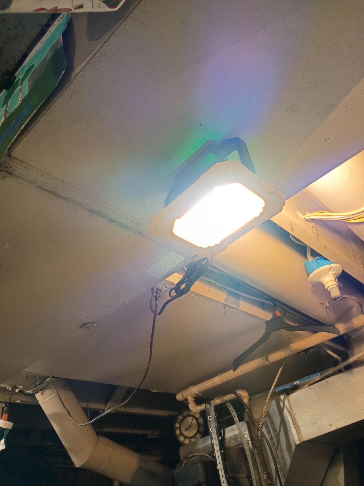 LUTEC 3500LM LED Work Light, Rechargeable Magnetic Work Lights with Stand, Portable 5000K Flood Light for Car Repair, Fishing, Camping, Emergency, Hiking, 3 Modes customer photo 1