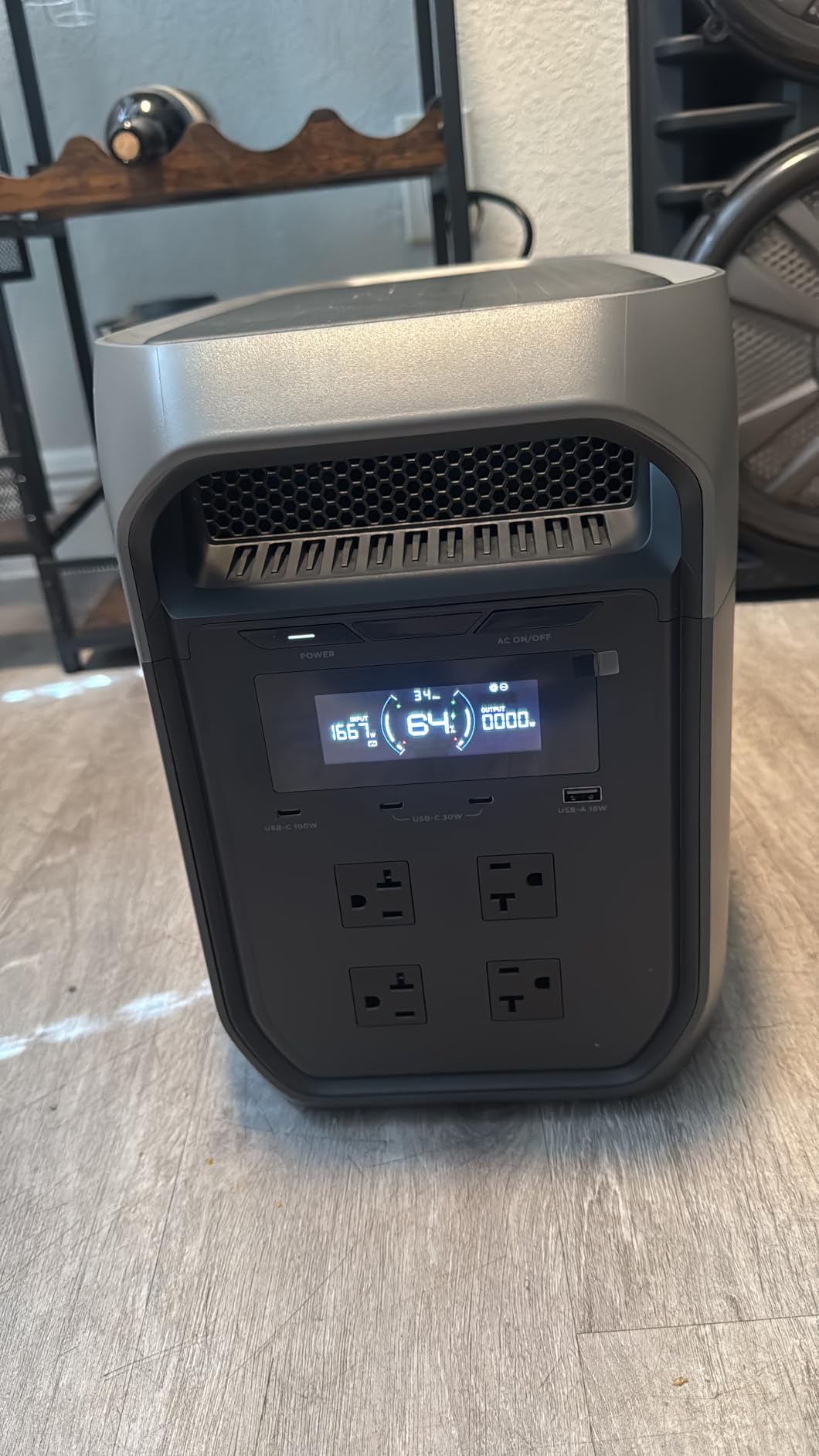 EcoFlow DELTA 3 Max Portable Power Station, 2048Wh LiFePO4 Battery, Solar Generator, 3400W X-Boost Output, Ultra-Fast 0-80% Charging in 1.13 Hr, Home Backup & RV Camping customer photo 1