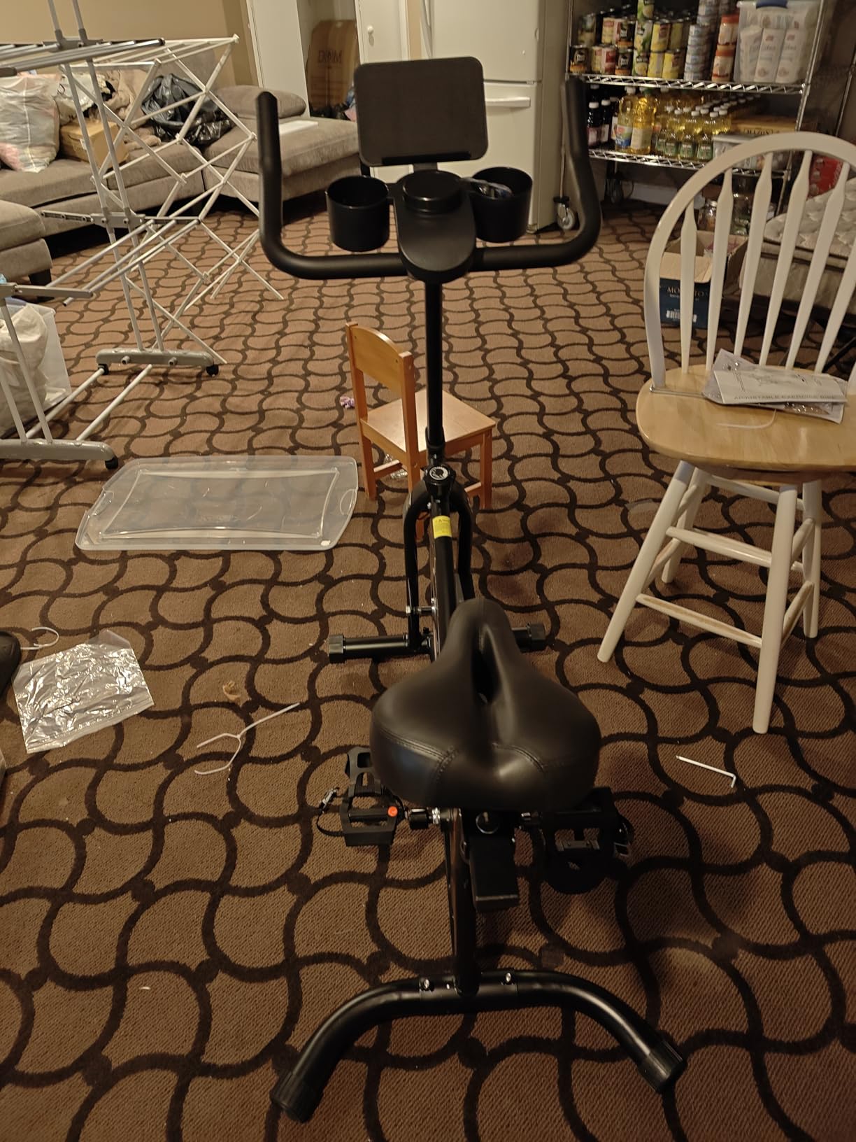 OWLSKY Exercise Bike with APP, Indoor Cycling Bike, 300 lbs Capacity Quiet Stationary Bike for Home Gym customer photo 2