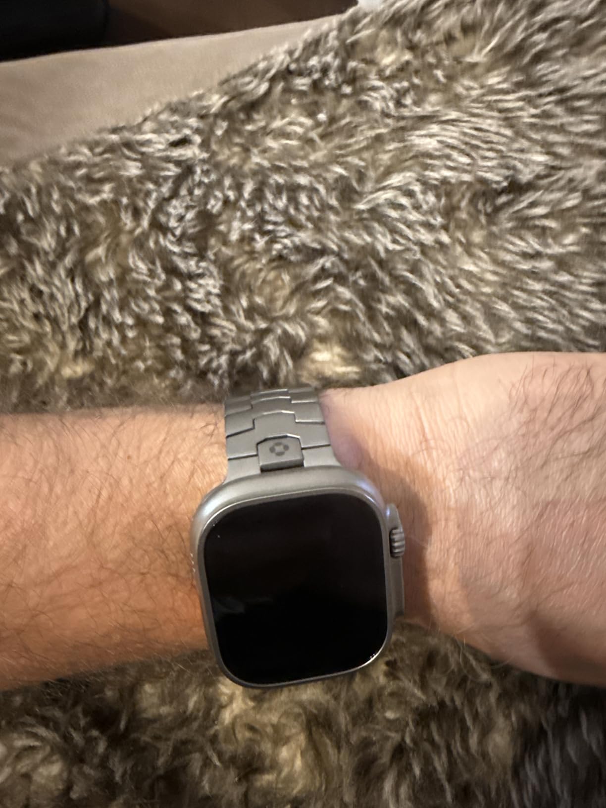 AGIS02 Titanium Band for Apple Watch Ultra 3/2/1 Band 49mm & Series 11/10 46mm, Premium Adjustable Ultra Watch Band for Men with Butterfly Clasp, Durable and Lightweight iWatch Metal Strap customer photo 1