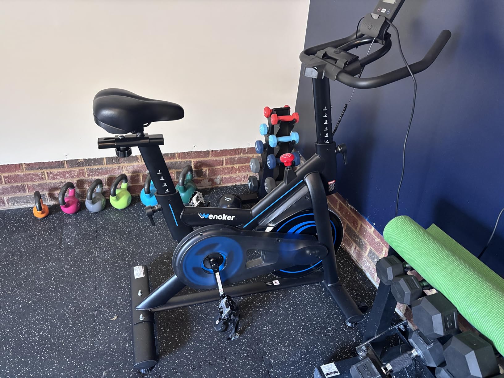 Exercise Bike for Home - 350LB Indoor Cycling Bike, Silent Stationary Spin Bike with App Sync customer photo 1