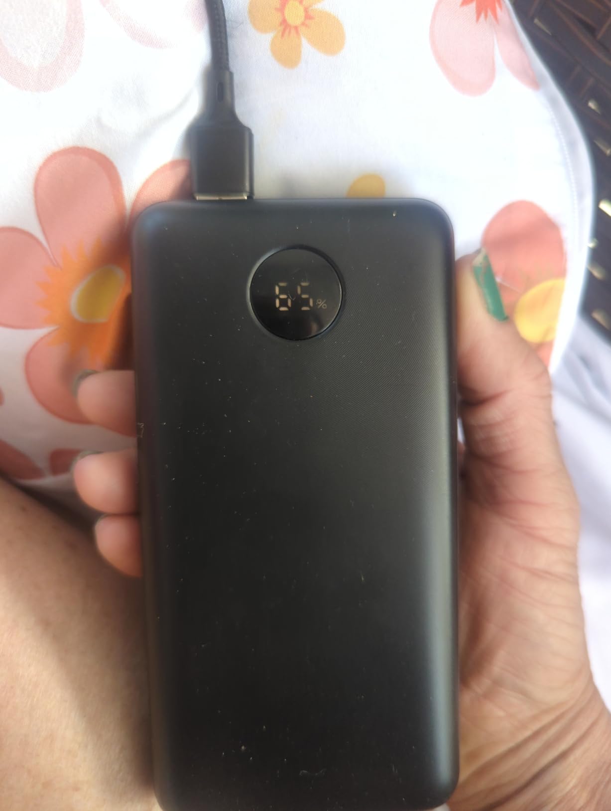 Portable Charger Power Bank, 60000mAh Battery Pack with 3 in 1 USB-C/iOS/Micro-USB Cable, 22.5W Fast Charging Portable Phone Charger, Travel Camping Essential Powerbank for iPhone 17/16 Samsung,Ebony customer photo 2