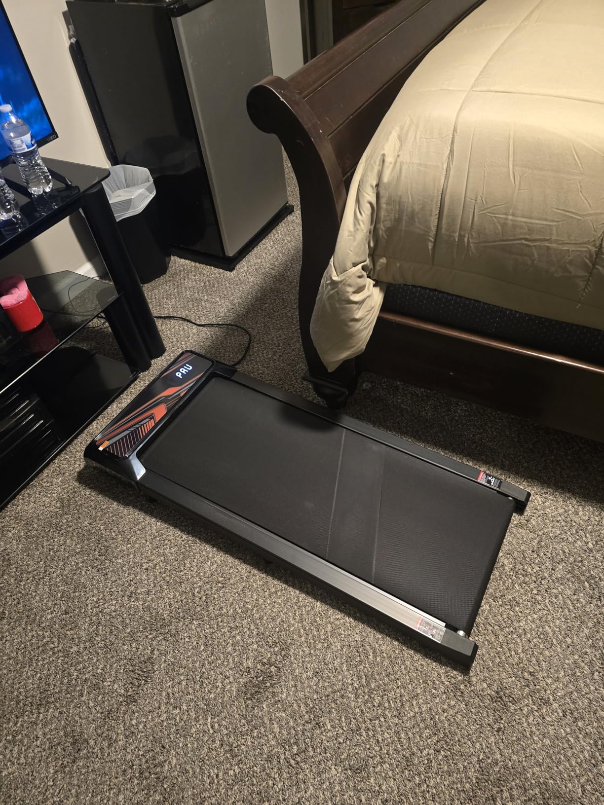 2.5HP Walking Mat with Incline pad,Under Desk Treadmill, Walking Running Pad with Remote, 3 in 1 Low Noise Small Mini Portable Treadmill with Led Screen, Compact Treadmills for Home, 265lbs Capacity customer photo 2