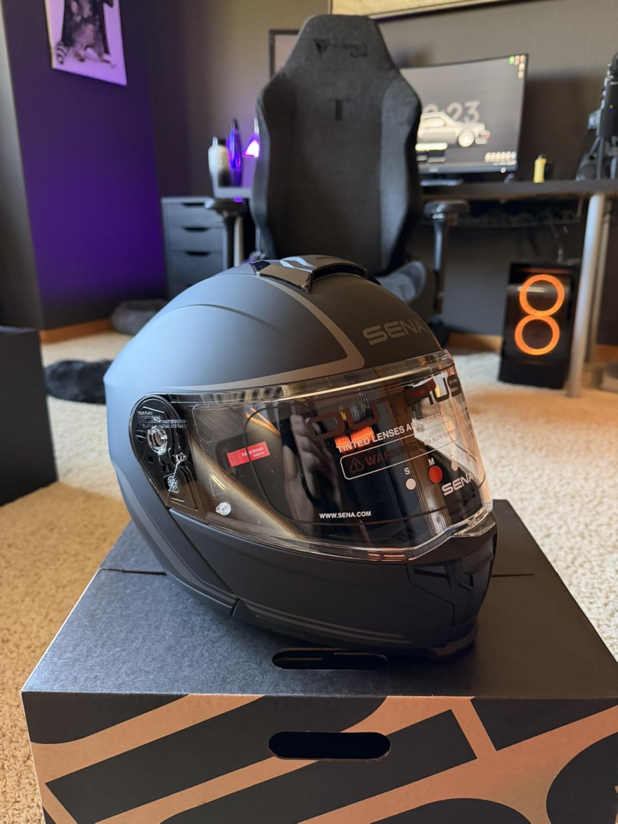 Sena OUTRUSH 2 Modular Smart Motorcycle Helmet with Bluetooth Connectivity and Mesh Intercom Communication customer photo 2