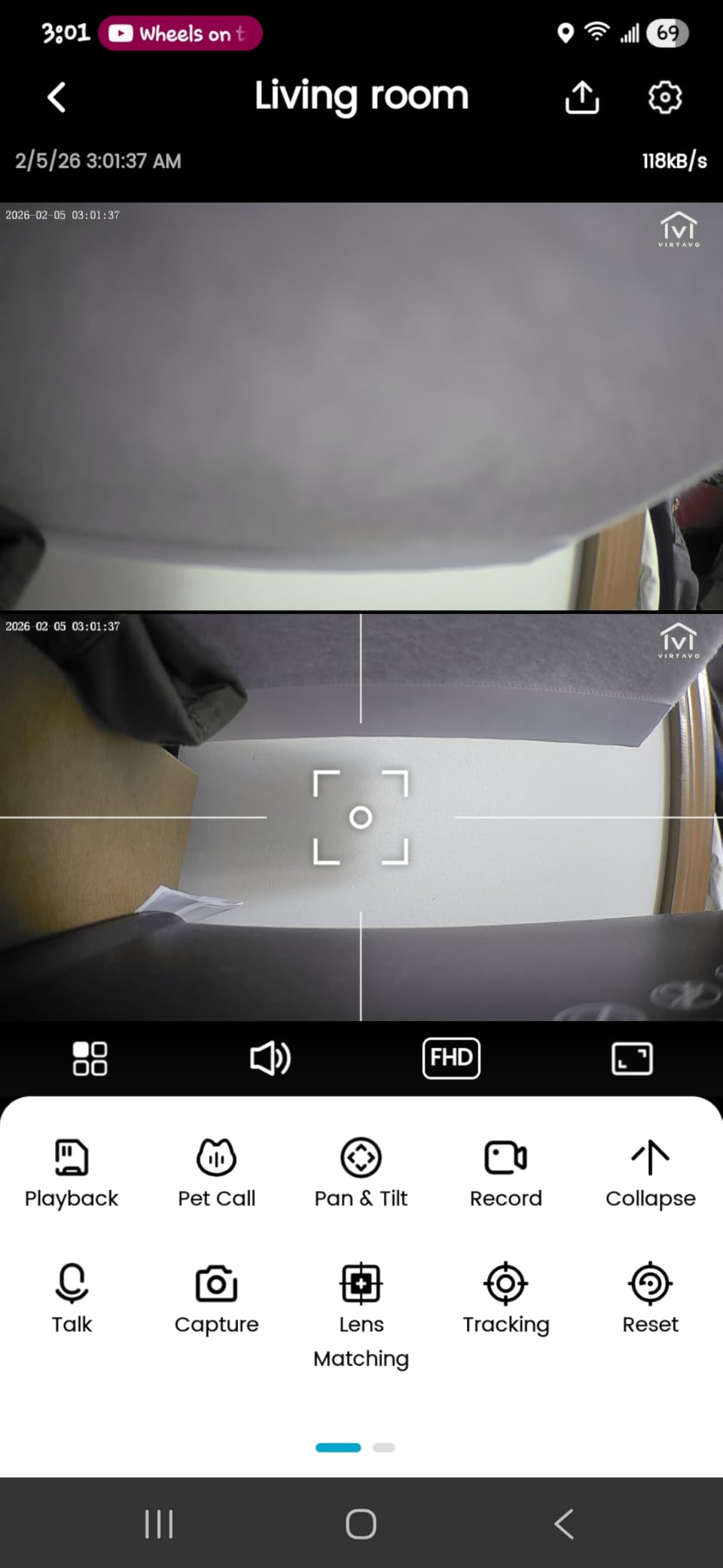 AI Pet Camera Indoor with Phone App for Dog, Cat & Puppy, 360° Dual-Lens with Auto Tracking & Pet Calling, No Subscription, Wi-Fi 6 (5GHz/2.4GHz), Apple Watch & Alexa Compatible customer photo 1