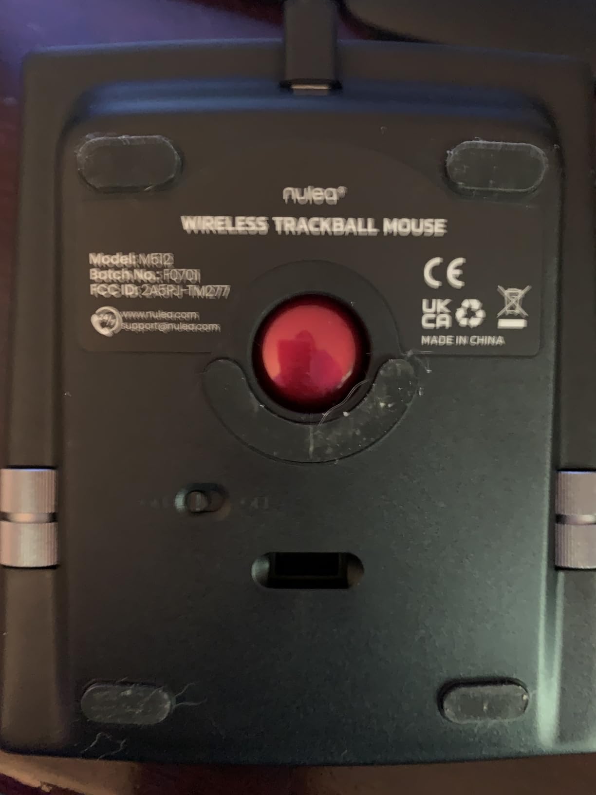 Nulea M512 Wireless Trackball Mouse, Ergonomic 55mm Trackball, 4 Level Adjustable DPI for Precise Control, Left or Right Hand Compatible, Rechargeable, Multi-Device Bluetooth & 2.4GHz for PC, Laptop customer photo 2