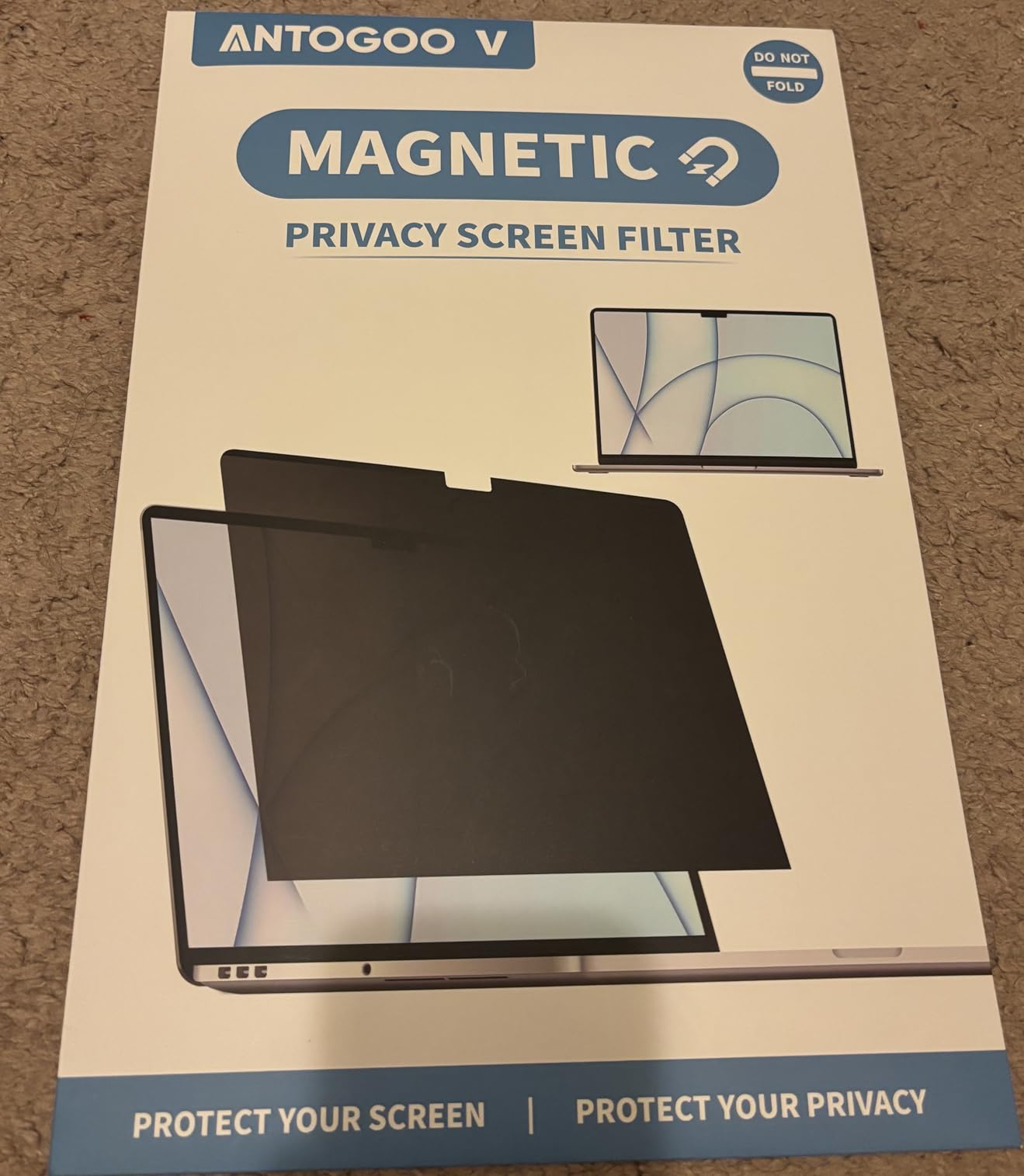 Magnetic Privacy Screen for MacBook Air 15 Inch (2023-2026, M2, M3, M4, M5), Removable Matte Laptop Privacy Screen Shield Anti Glare Blue Light Filter - Anti-Spy for Mac 15.3in Computer customer photo 2