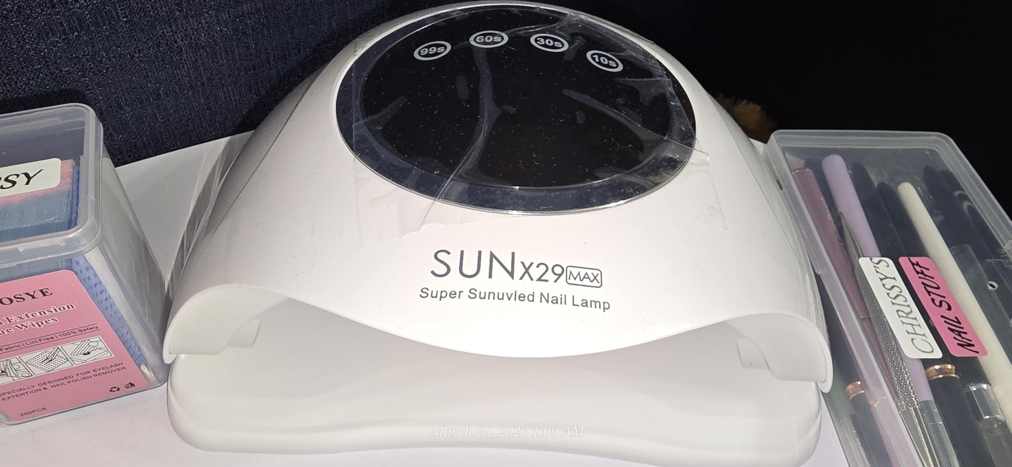 500W UV LED Nail Lamp, 90 LEDs Gel Nail Dryer for Fast Curing with LCD Display, 4 Timer Settings & Auto Sensor, Salon-Grade Nail Light for Home and Nail Salon Use customer photo 1