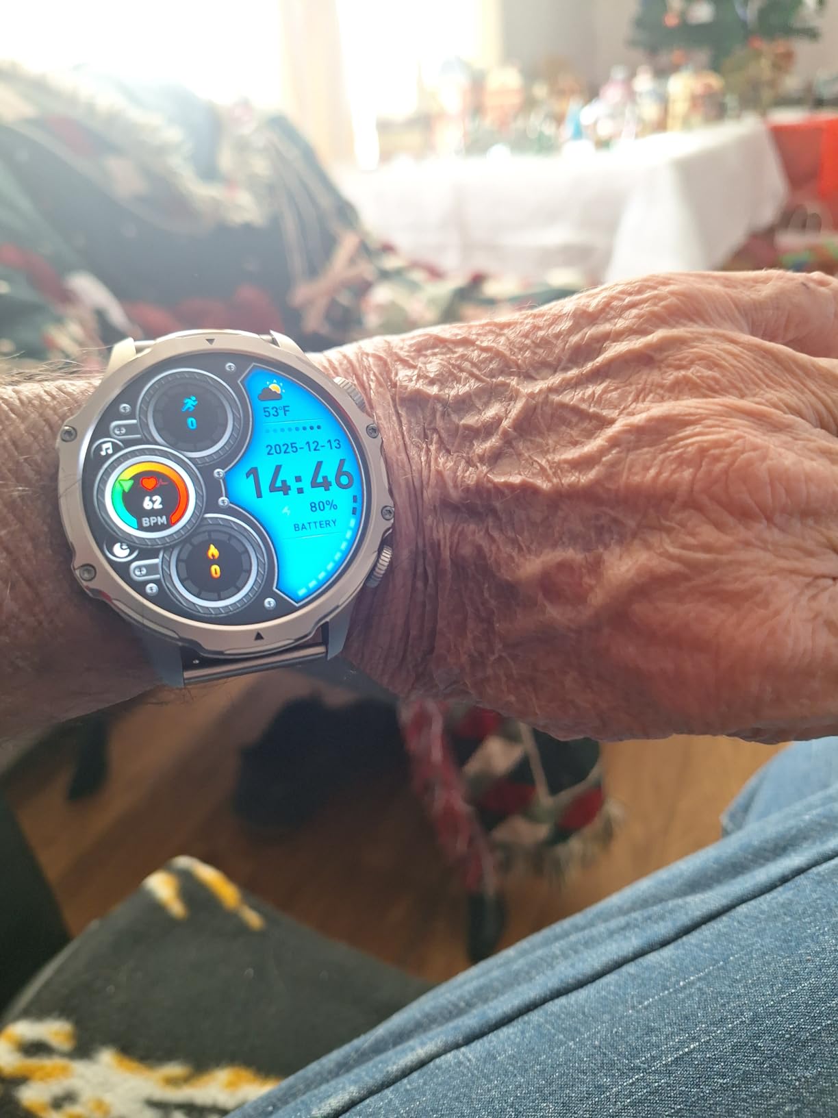 Militrary Smart Watch for Men, 1.85