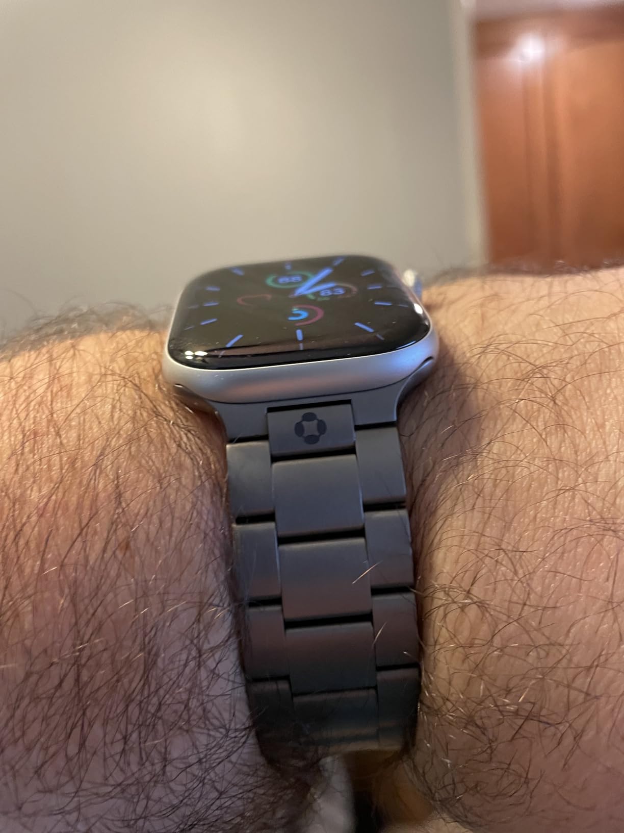 Titanium Watch Band for Apple Watch ULTRA 3 & ULTRA 2/1 (49mm), Tool Free Grade 5 Titanium Apple Watch Band With DLC Coating, Ultra 3 Watch Bands Scratch Resistant, Butterfly Clasp, CRNS03-PRO customer photo 1