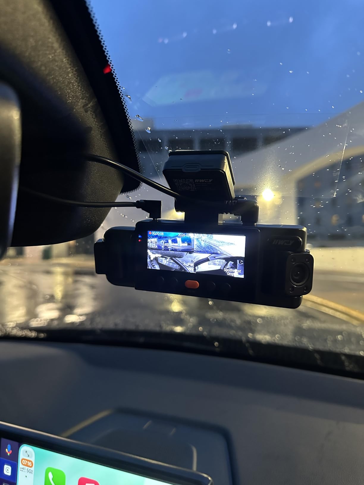 IIWEY N6 360° Dash Cam 4 Channel, 5.8G WiFi-6 (up to 20MB/s) with App, Free 128GB Card, FHD Front & Rear Inside Dash Cam for Car, 8 IR Lights Night Vision, GPS, 24/7 Parking Mode, G-Sensor customer photo 2