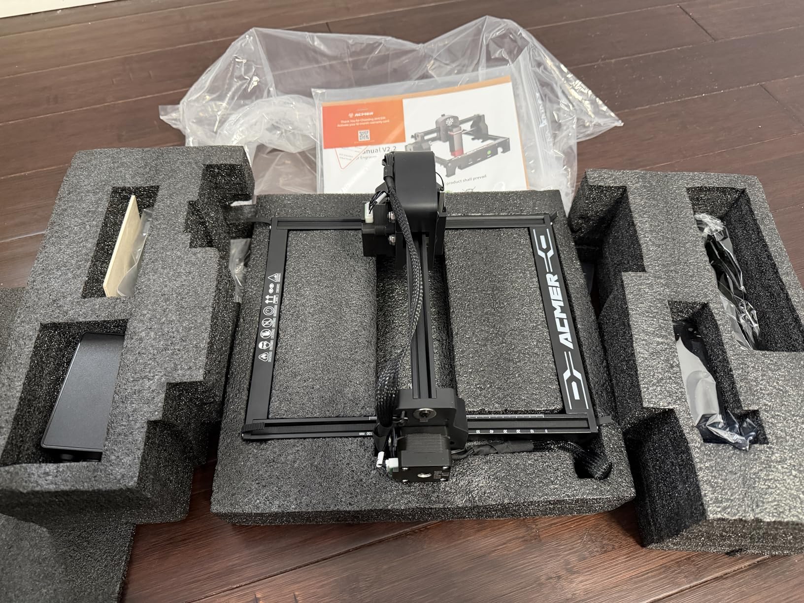 ACMER S1 Laser Engraver 6000mW, Compact Desktop Engraving & Cutting Machine for DIY Crafts, Small Business & Makers, 130×130mm Work Area, 0.04mm Detail Engraving for Wood, Acrylic, Metal Black customer photo 1