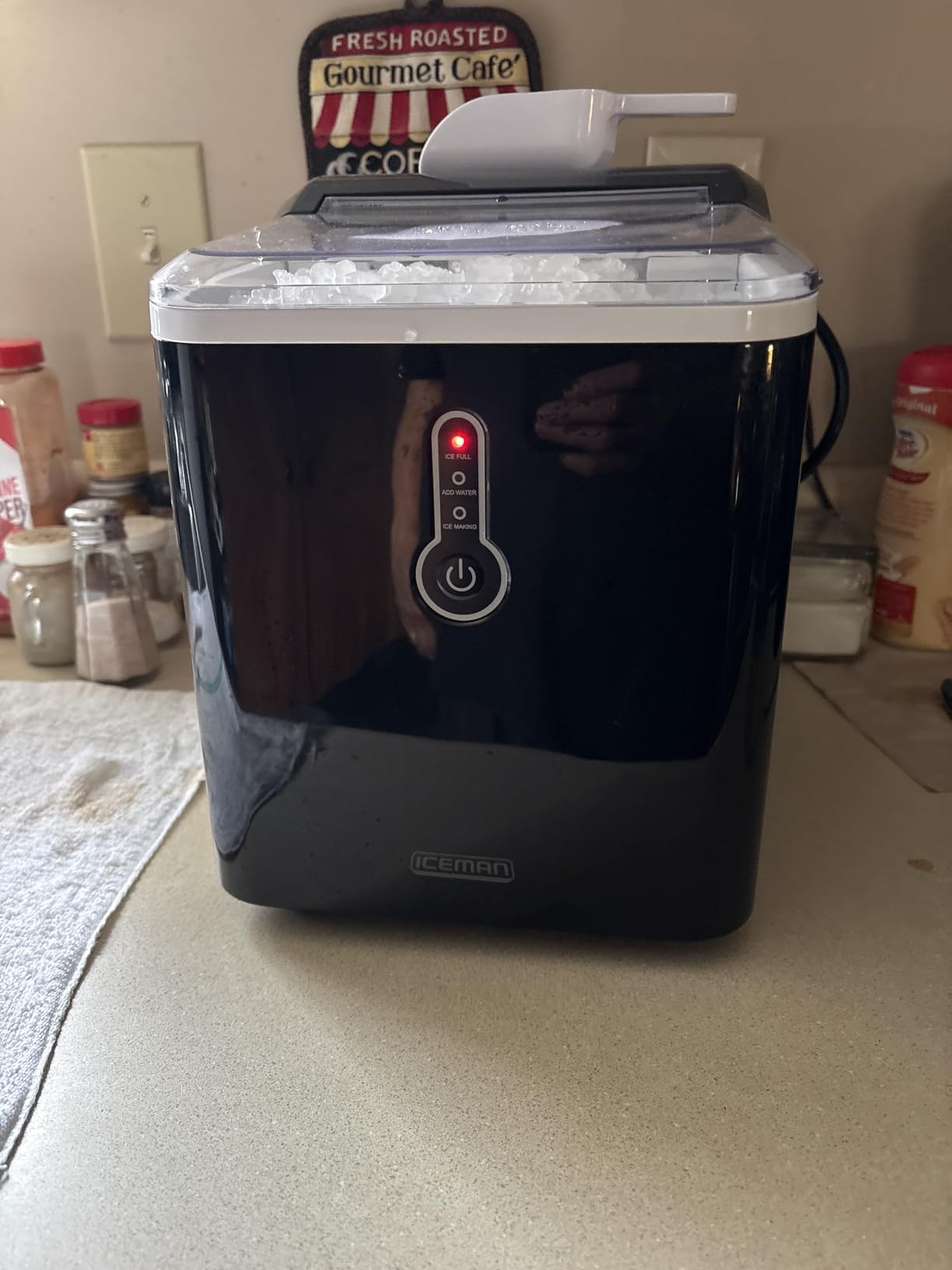 Iceman by Chefman Nugget Ice Maker Countertop, Pebble Ice Maker Machine, 26 lb in 24 Hours, Ready in 6 Minutes, Removable Ice Basket, Fun and Chewable Cubes, 1.5L Water Tank, Self-Cleaning Function customer photo 2