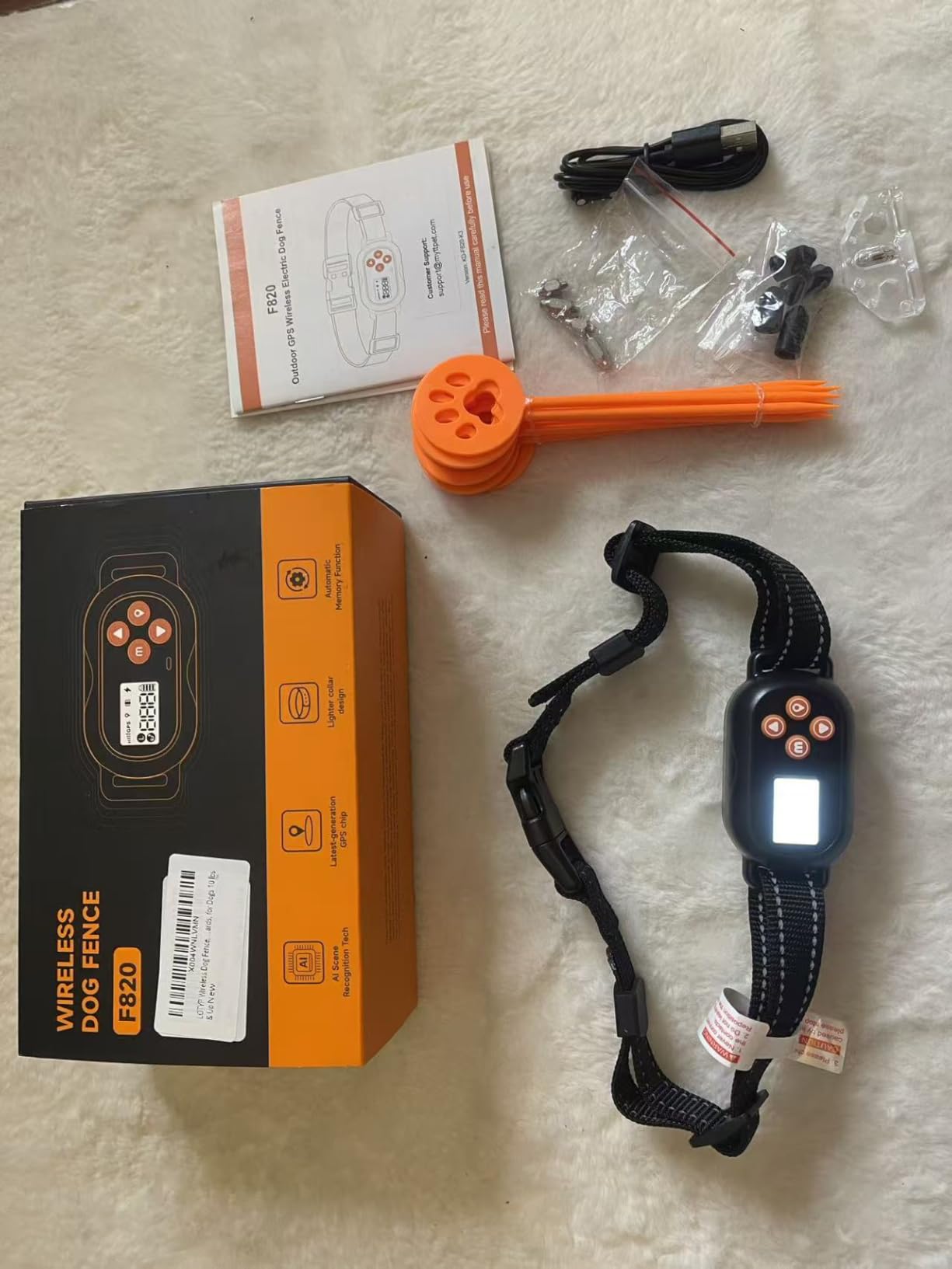 Wireless Dog Fence, GPS Dog Collar Fence System, Electric Containment, IP67 Waterproof, Radius from 25-999 Yards, Beep/Vibration/Shock Correction, for Dogs 18 lbs & Up customer photo 2