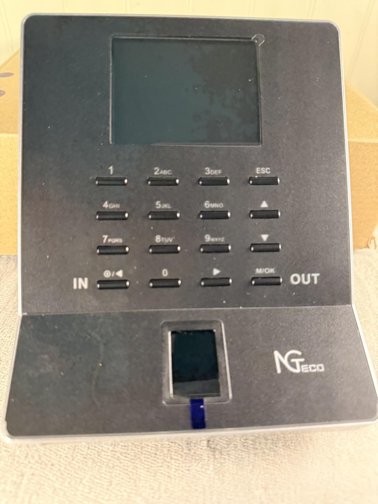 NGTeco APP Time Clock, Fingerprint & PIN Times Clock for Small Business, Biometric Clocks in Machine for Employees with iOS/Android App, No Monthly Fee, 2.4GHz WiFi, Black customer photo 1