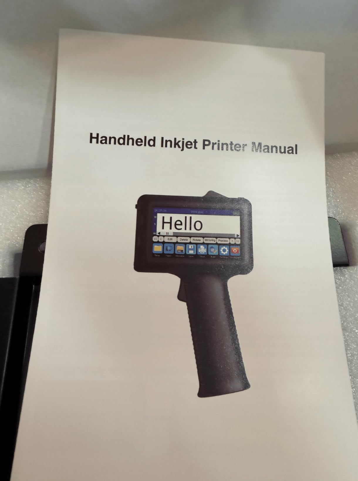 Handheld Inkjet Printer for Logo Batch Number Expiration Date Barcode Serial Number on Anything Glass Farbic Wood Plastic Cardboard Metal Clothes, 42ml Fast Dry Ink, Last 16H, 0.5 Inch Nozzle customer photo 2