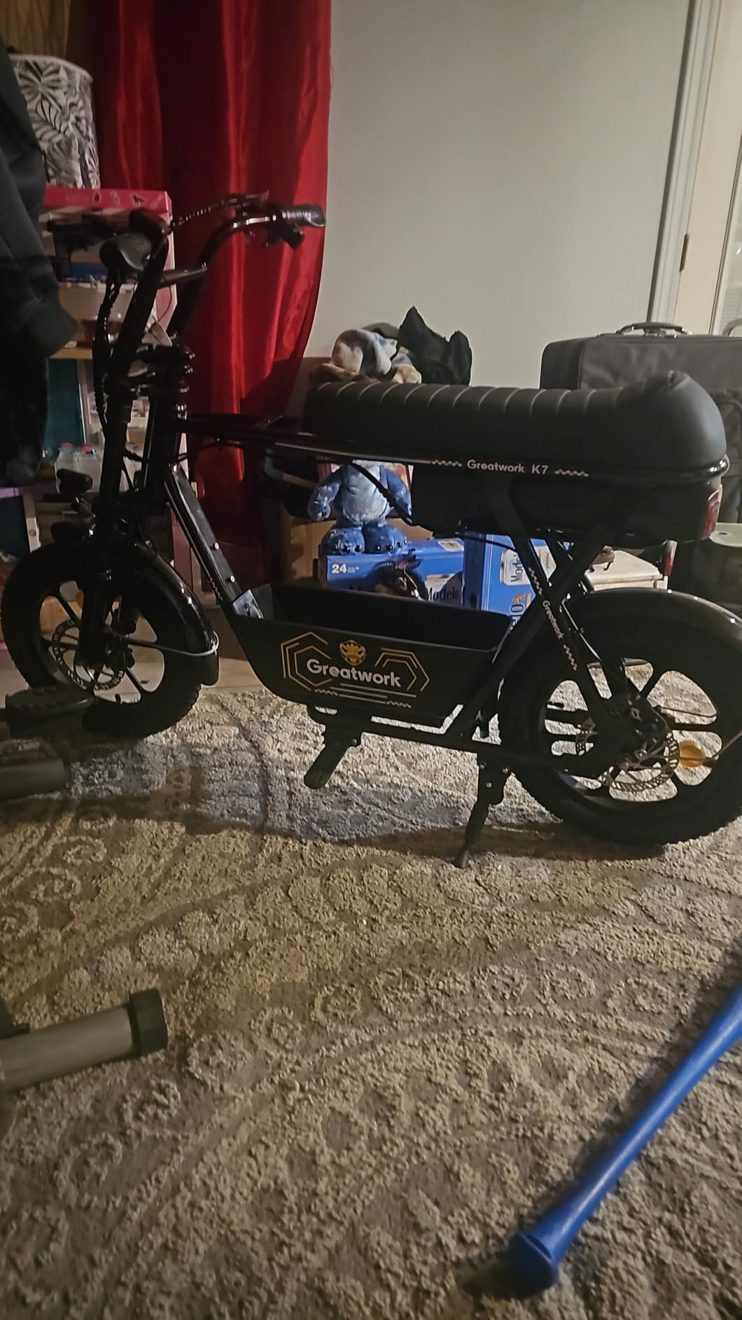 GREATWORK Peak 1200W Electric Scooter with Seat, 480Wh Removable Battery, 30 Miles Max Range, 20MPH Top Speed, 16x3.0 Fat Tire Motorcycle E Scooter for Adults with Basket for Pets & Cargo customer photo 2